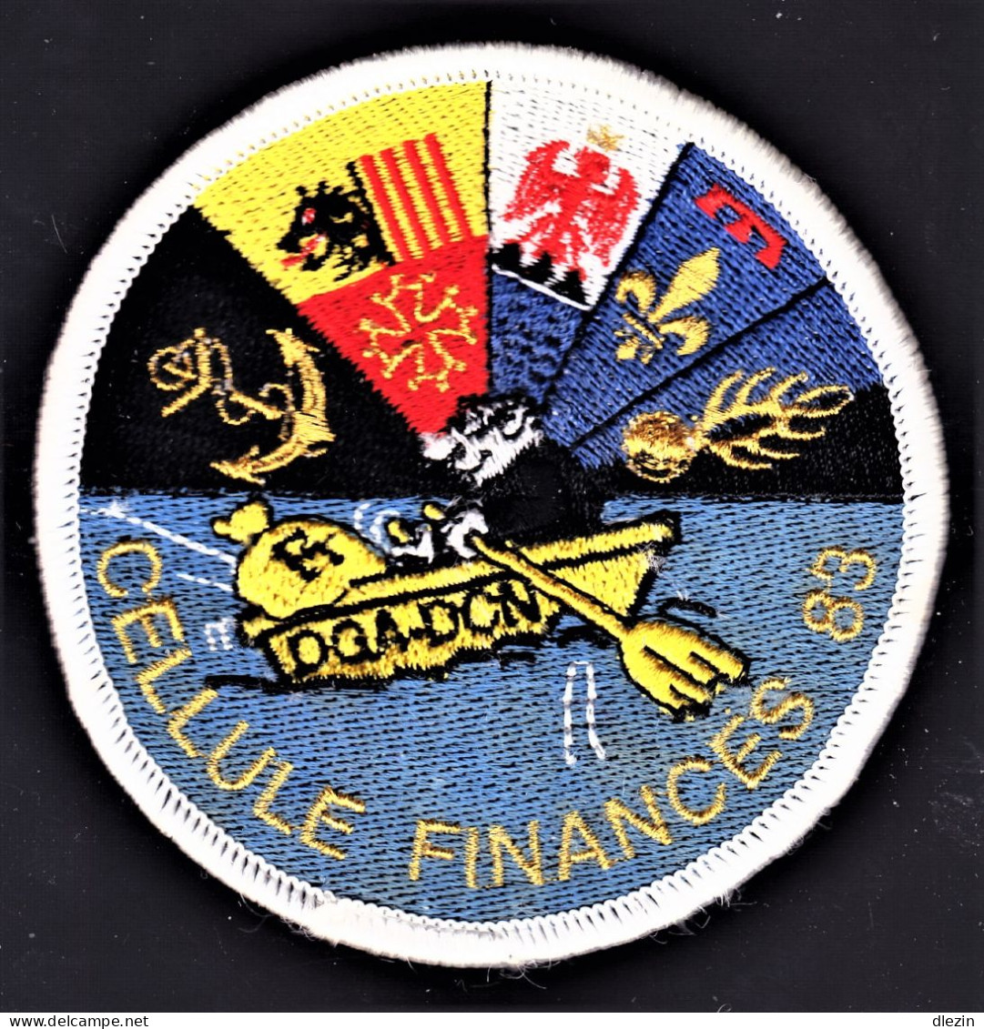 Gendarmerie. "Cellule Finances 83". Titre D'épaule Tissu Brodé. - Esercito
