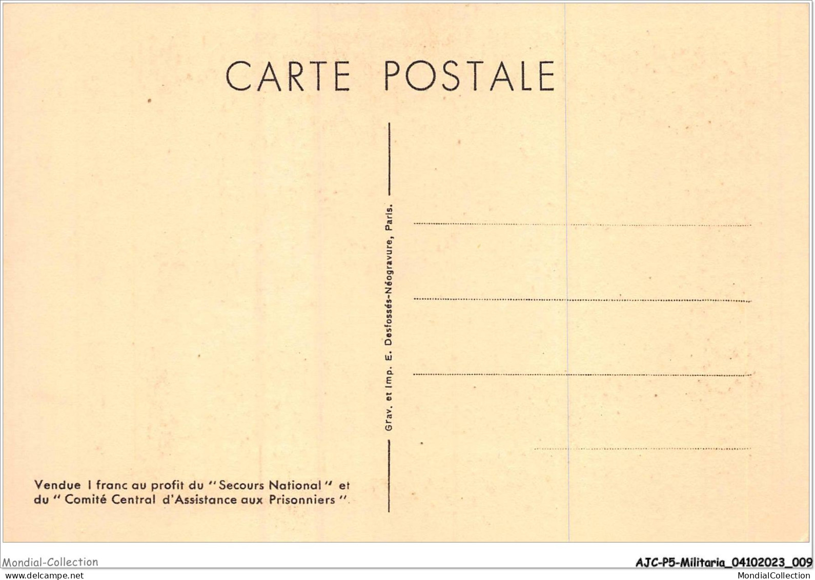 AJCP5-0424- MILITARIA - JE HAIS LES MENSONGES QUI VOUS ONT FAIT TANT DE MAL - Andere Kriege