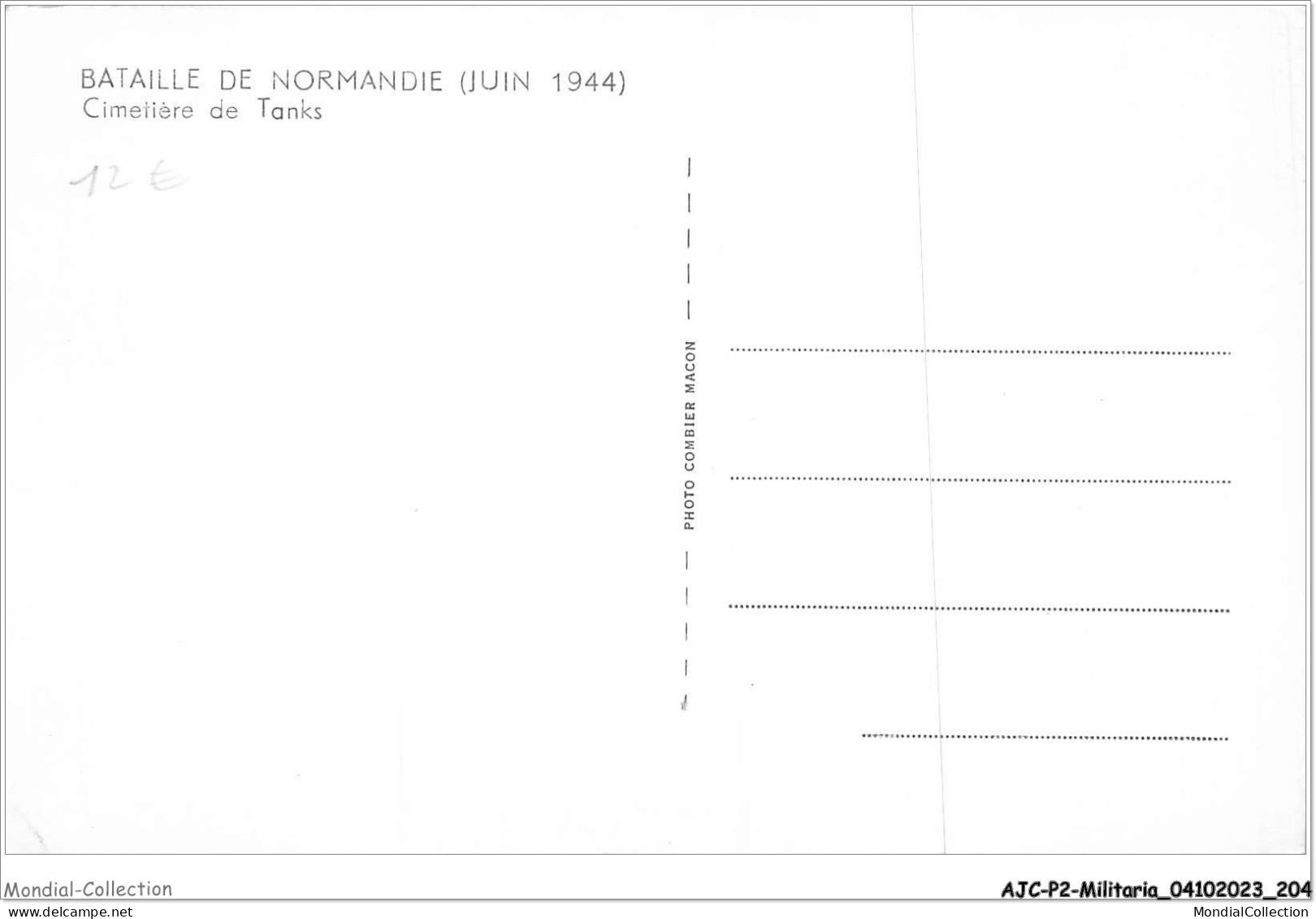 AJCP2-0206 - MILITARIA - BATAILLE DE NORMANDIE - CIMETIERE DE TANKS - Guerra 1939-45