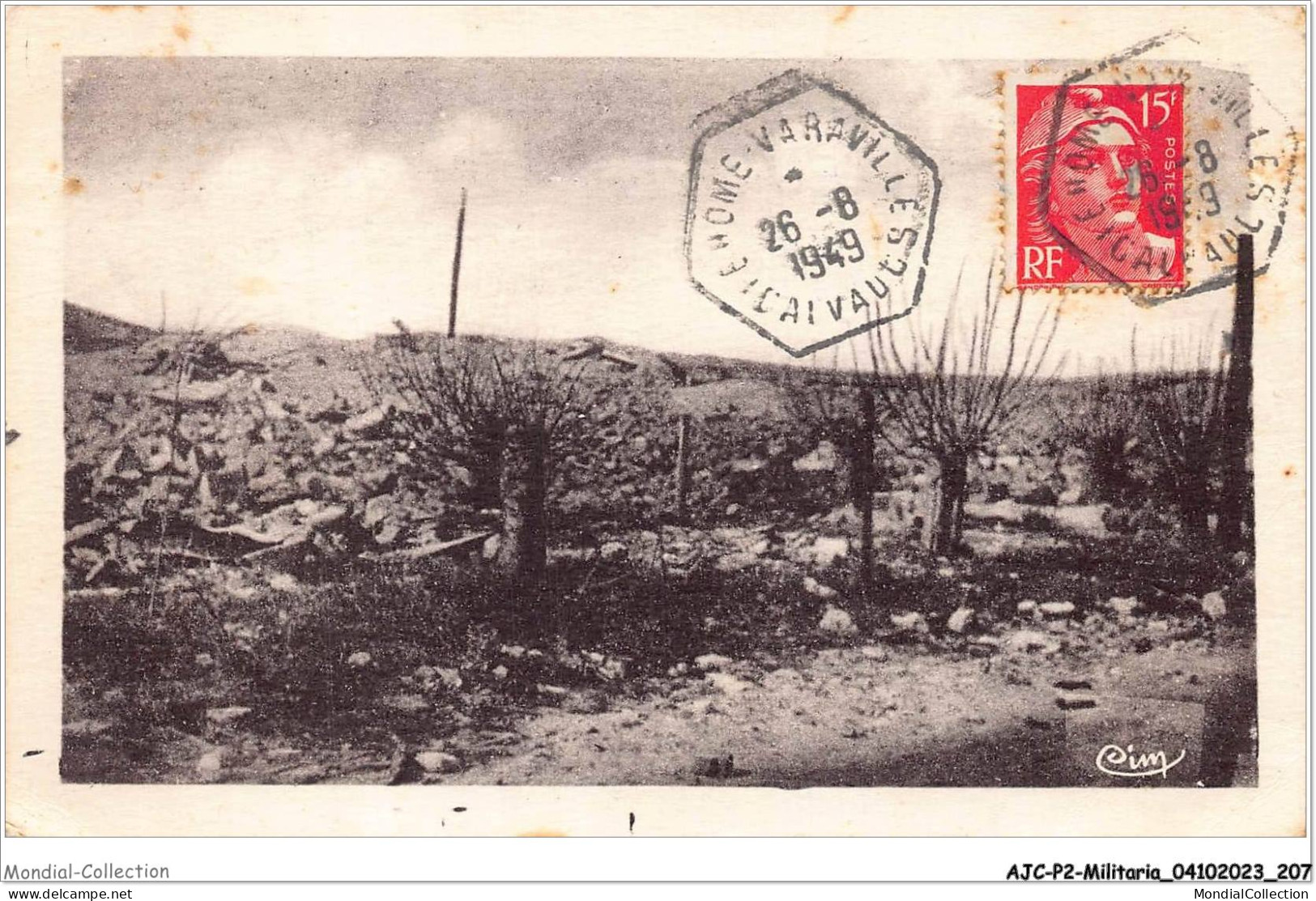 AJCP2-0208 - MILITARIA - FRANCEVILLE - JUIN-JUILLET 1944 - HOTEL DES PINS - Guerra 1939-45