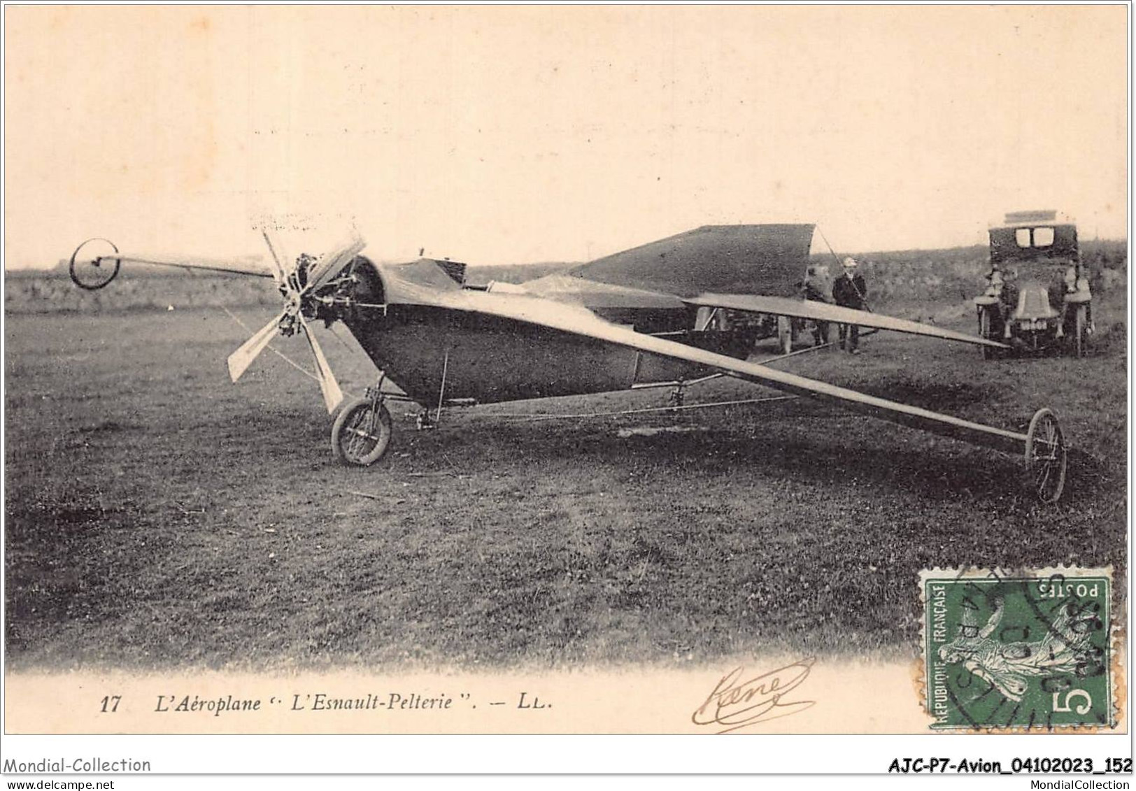 AJCP7-0701- AVION - L'AEROPLANE - L'ESNAULT-PELTERIE - 1914-1918: 1ère Guerre