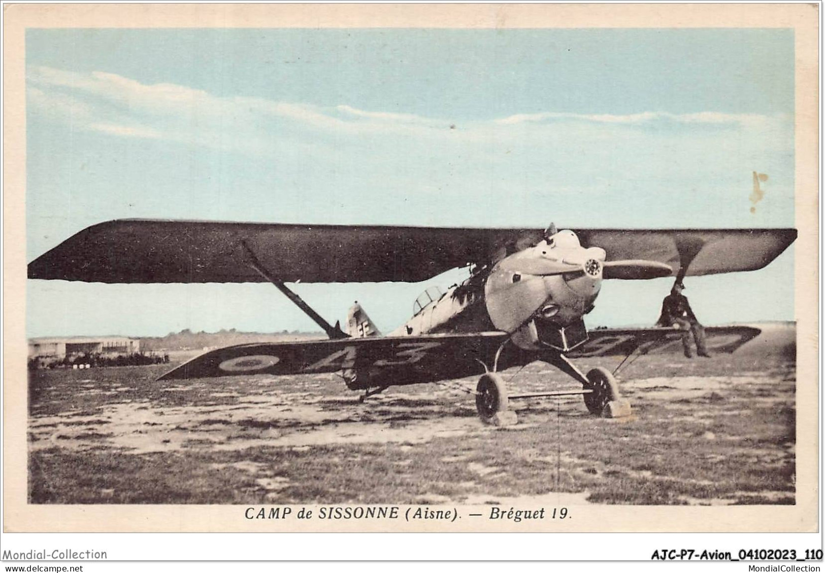 AJCP7-0680- AVION - CAMP DE SISSONNE - BREGUET 19 - 1914-1918: 1ste Wereldoorlog