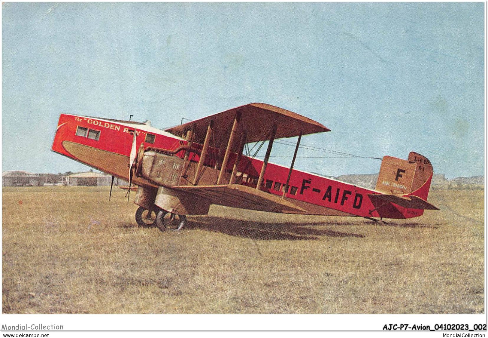 AJCP7-0626- AVION - THE GOLDEN - F-AIFD - 1914-1918: 1ra Guerra