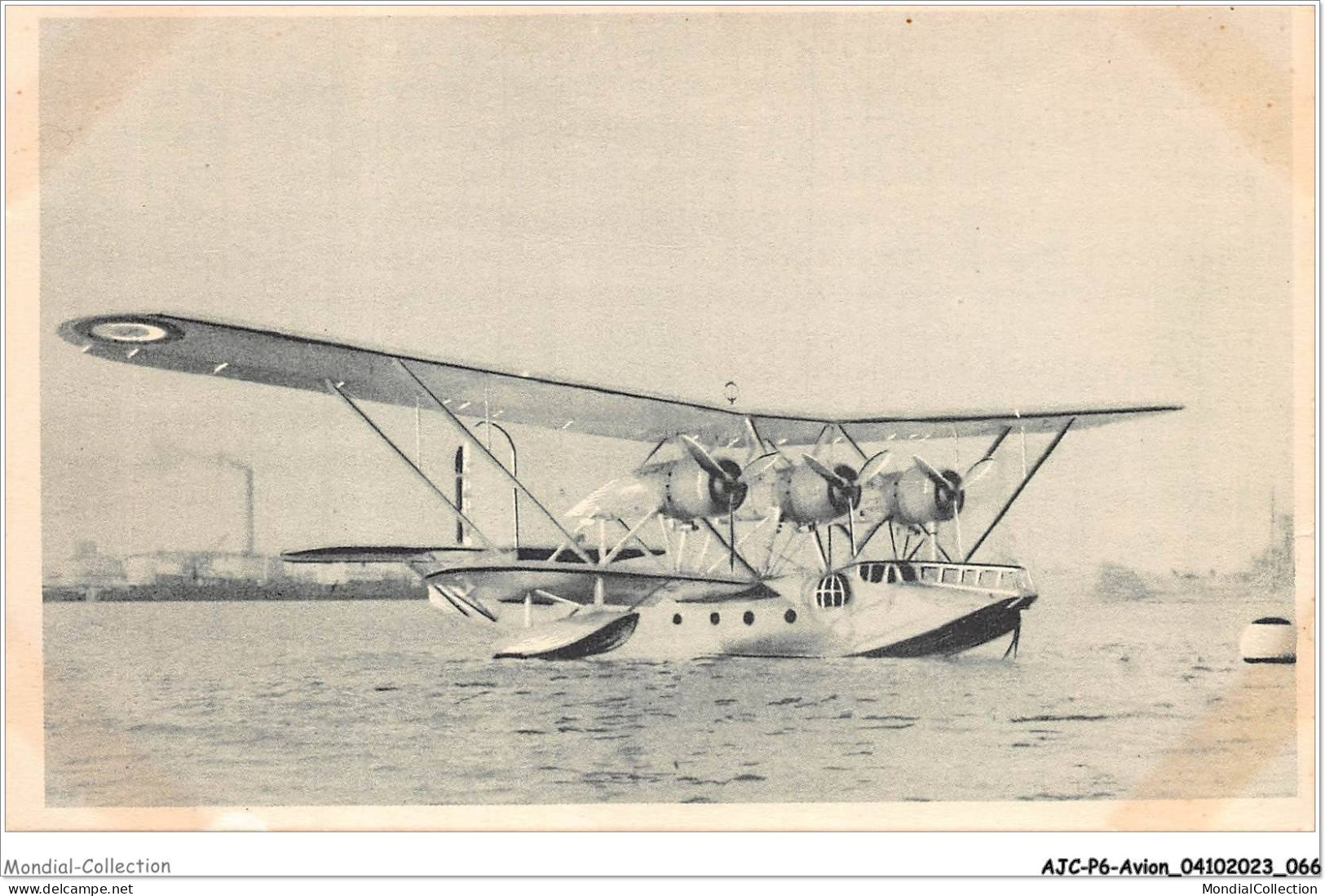 AJCP6-0557- AVION - HYDRAVION TYPE BIZERTE - TRIMOTEUR - PUISSANCE 2400 CV - 1946-....: Moderne