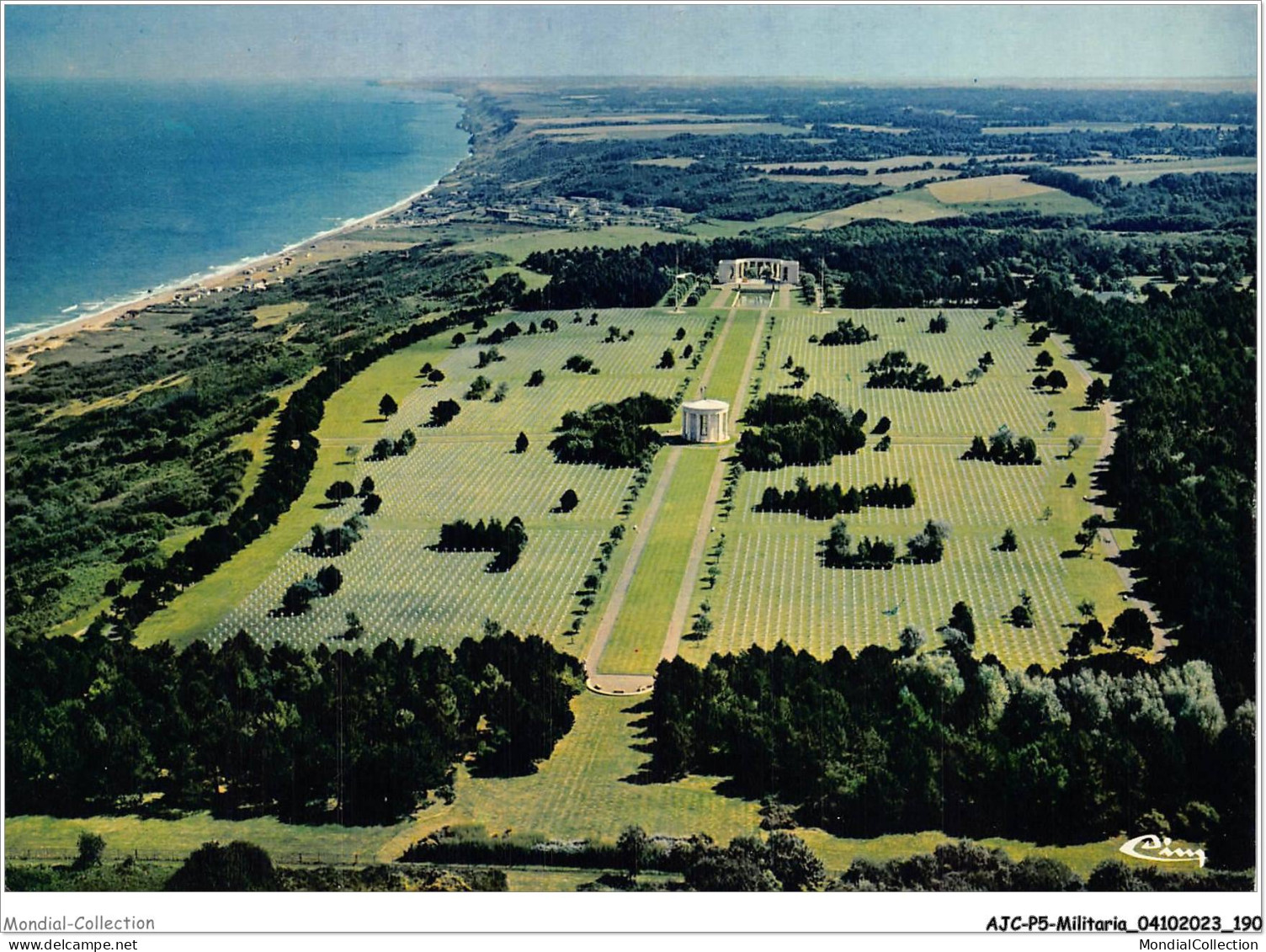 AJCP5-0515- MILITARIA - COLLEVILLE-SUR-MER - STT-LAURENT-SUR-MER - OMAHA-BEACH - LE CIMETIERE AMERICAIN - Andere Kriege