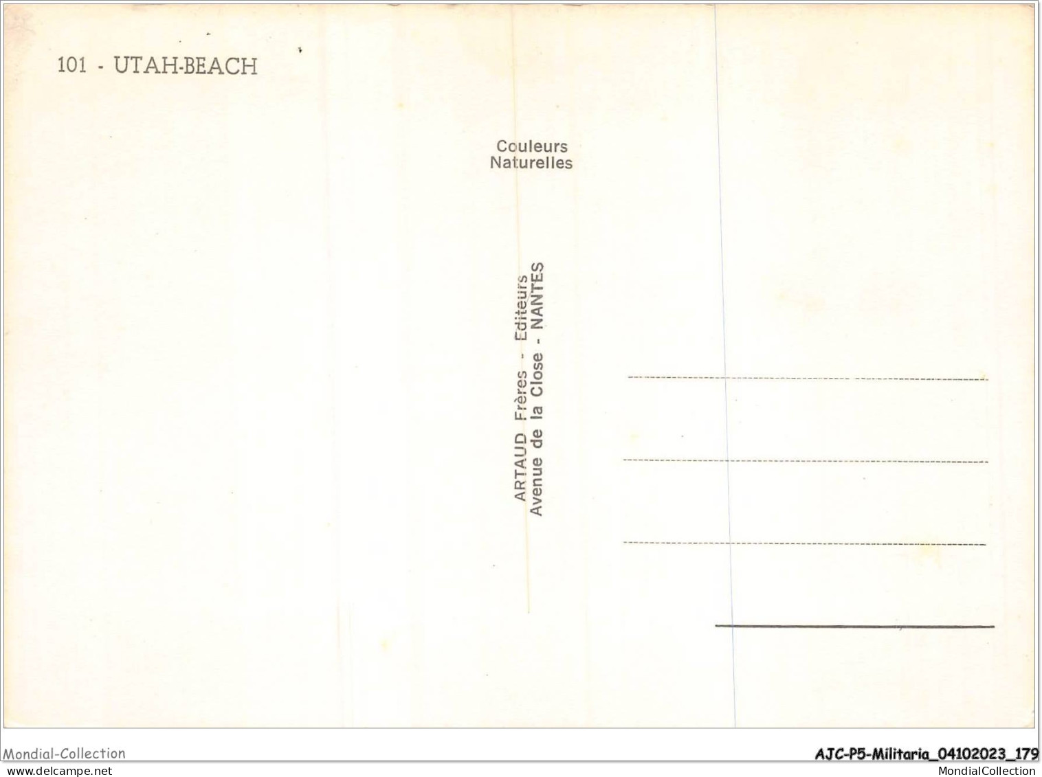 AJCP5-0509- MILITARIA - SOUVENIR DU DEBARQUEMENT - Andere Kriege