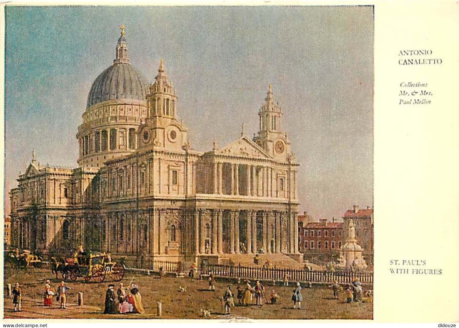 Art - Peinture - Antonio Canal Dit Le Canaletto - St Paul's With Figures - CPM - Voir Scans Recto-Verso - Peintures & Tableaux