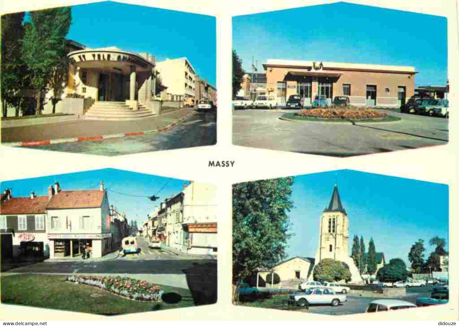 91 - Massy - Multivues - Automobiles - Bar Tabac Le Royal Massy - CPM - Voir Scans Recto-Verso - Massy