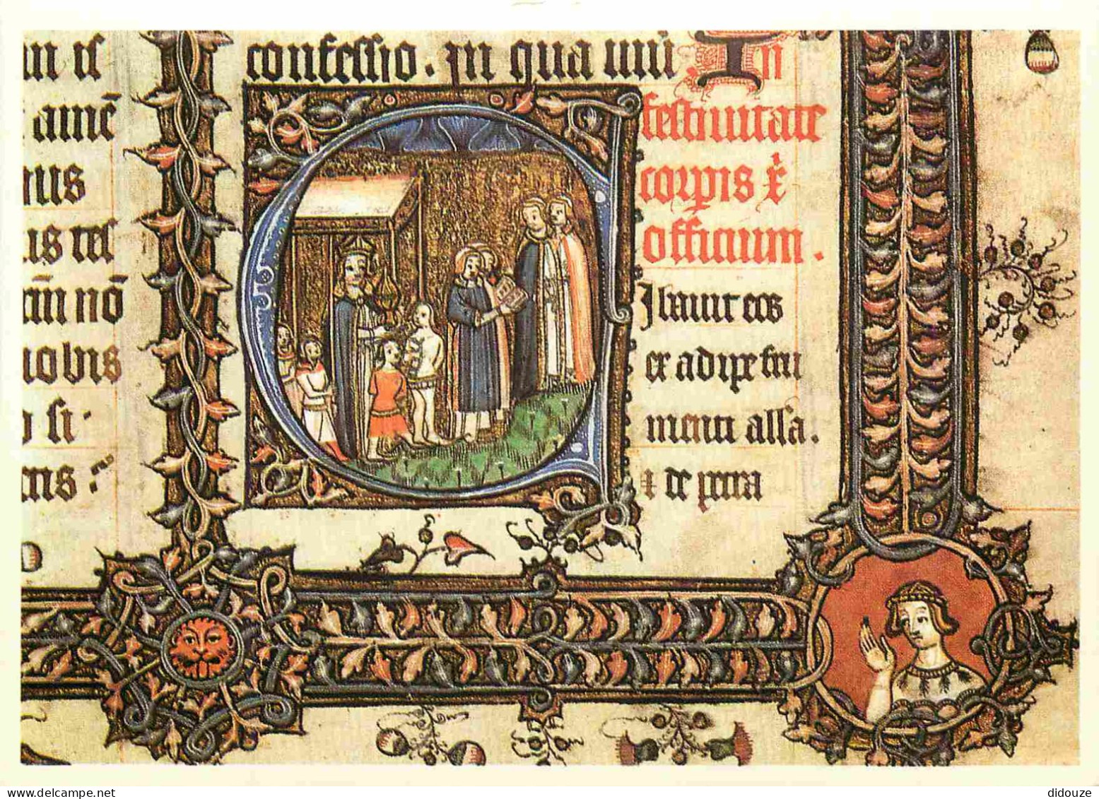 Angleterre - London - Westminster Abbey Library - The Litlyngton Missal - Detail - Art Illustration Religieuse - London  - Westminster Abbey