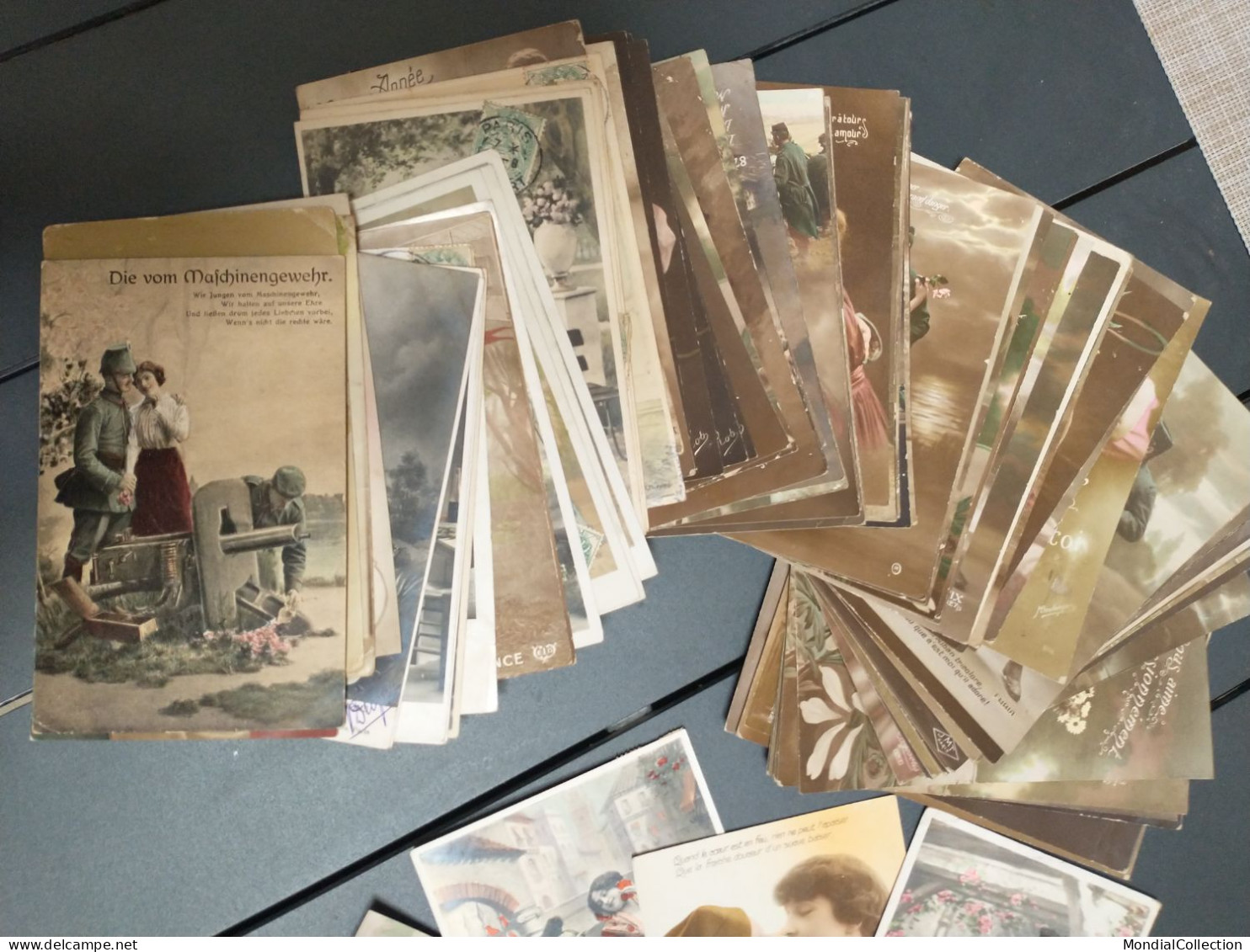DESTOCKAGE LOT DE 100 CARTES ANCIENNES THEME MILITAIRE PATRIOTISME GUERRE - 100 - 499 Postcards