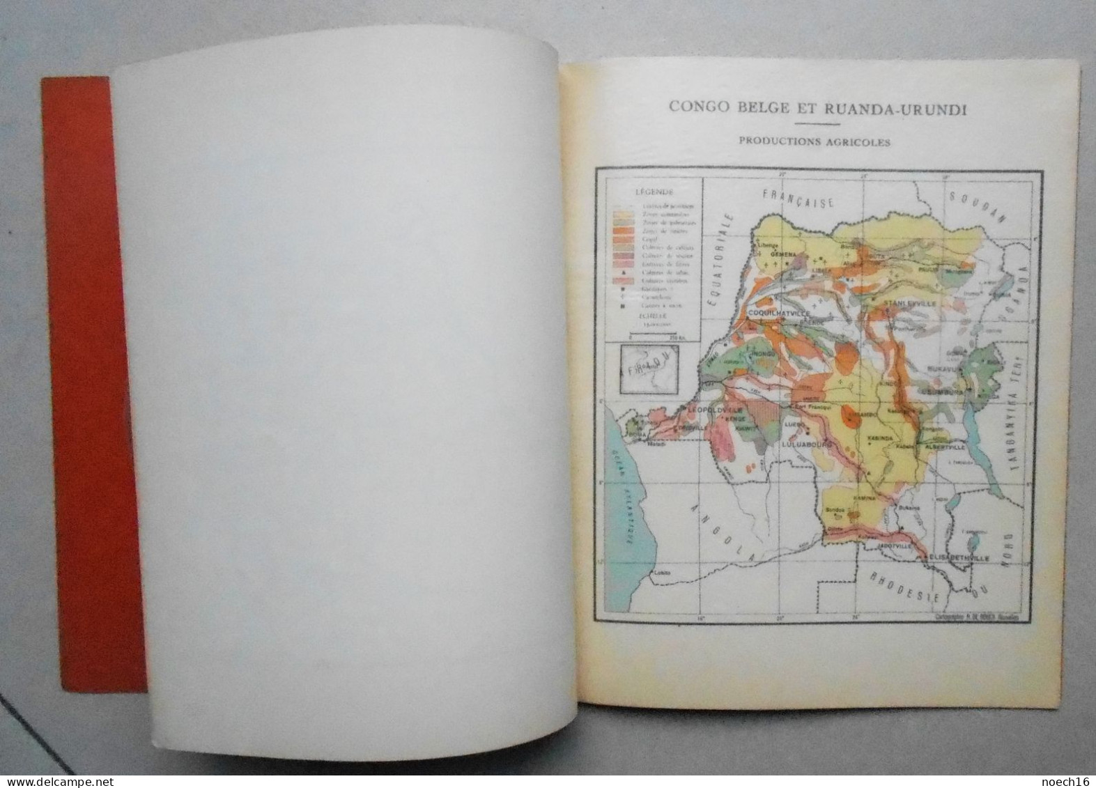 1956 Cartes Géographiques Du Congo Belge Et Du Ruanda-Urundi - Geographie