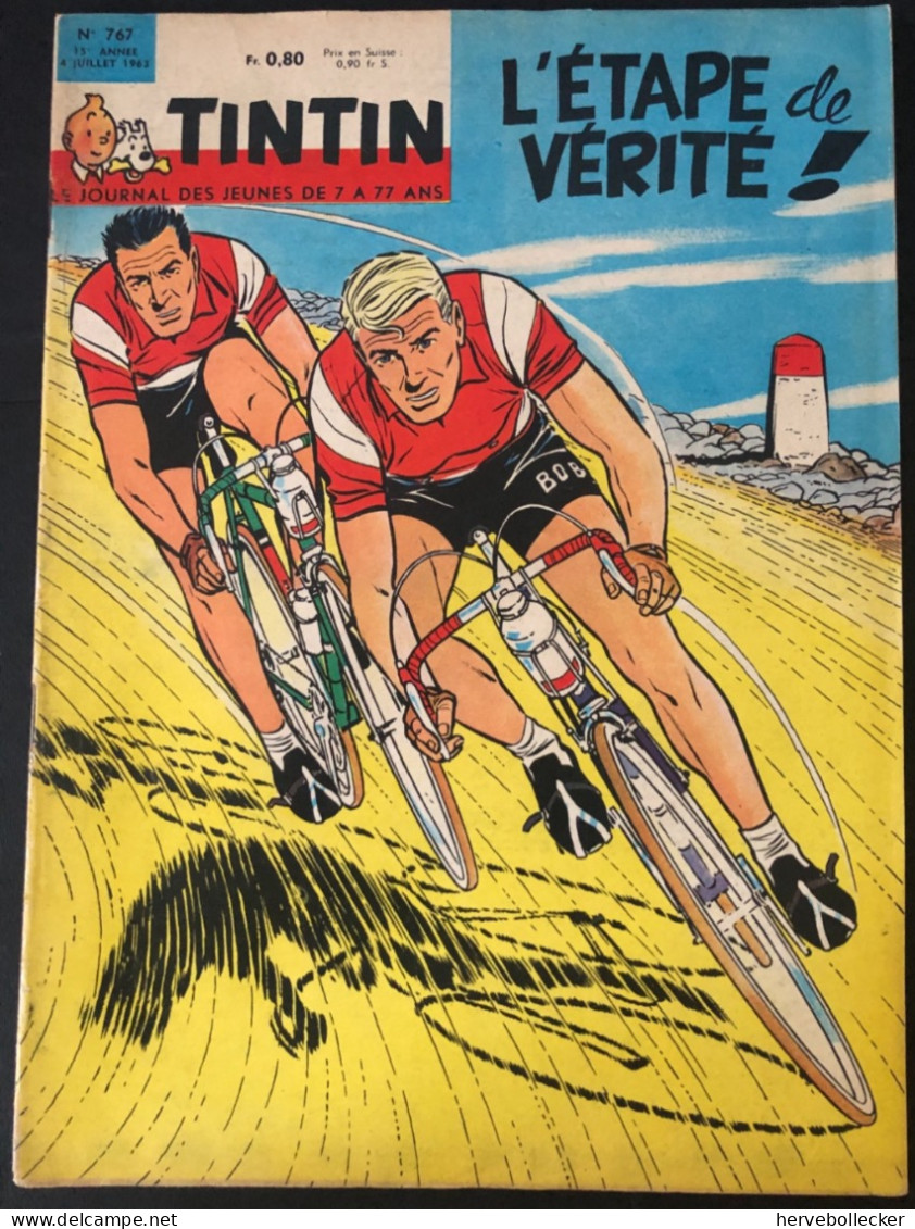 TINTIN Le Journal Des Jeunes N° 767 - 1963 - Tintin