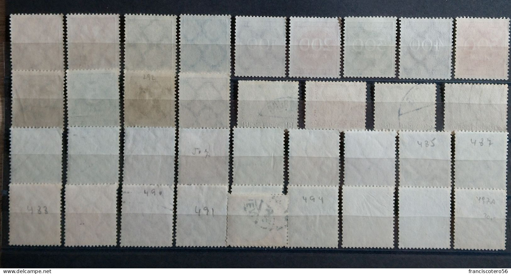 Alemania: Año. (Tipos De, 1922 - 1934). Filigrana. 126 - 36/Valores. Nuevos Sin Goma Y Usados. - Lots & Kiloware (mixtures) - Max. 999 Stamps