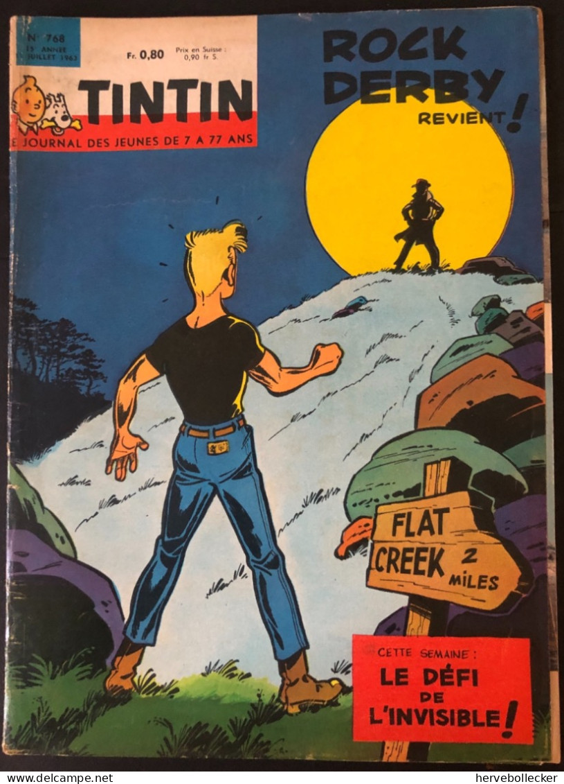 TINTIN Le Journal Des Jeunes N° 768 - 1963 - Tintin