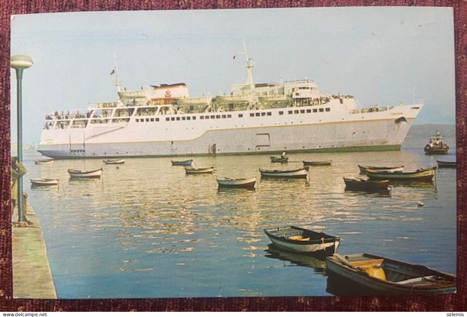 TURKEY,TURKEI,TURQUIE ,TURKISH MARITIME LINES ,TURUVA ,POSTCARD - Ferries