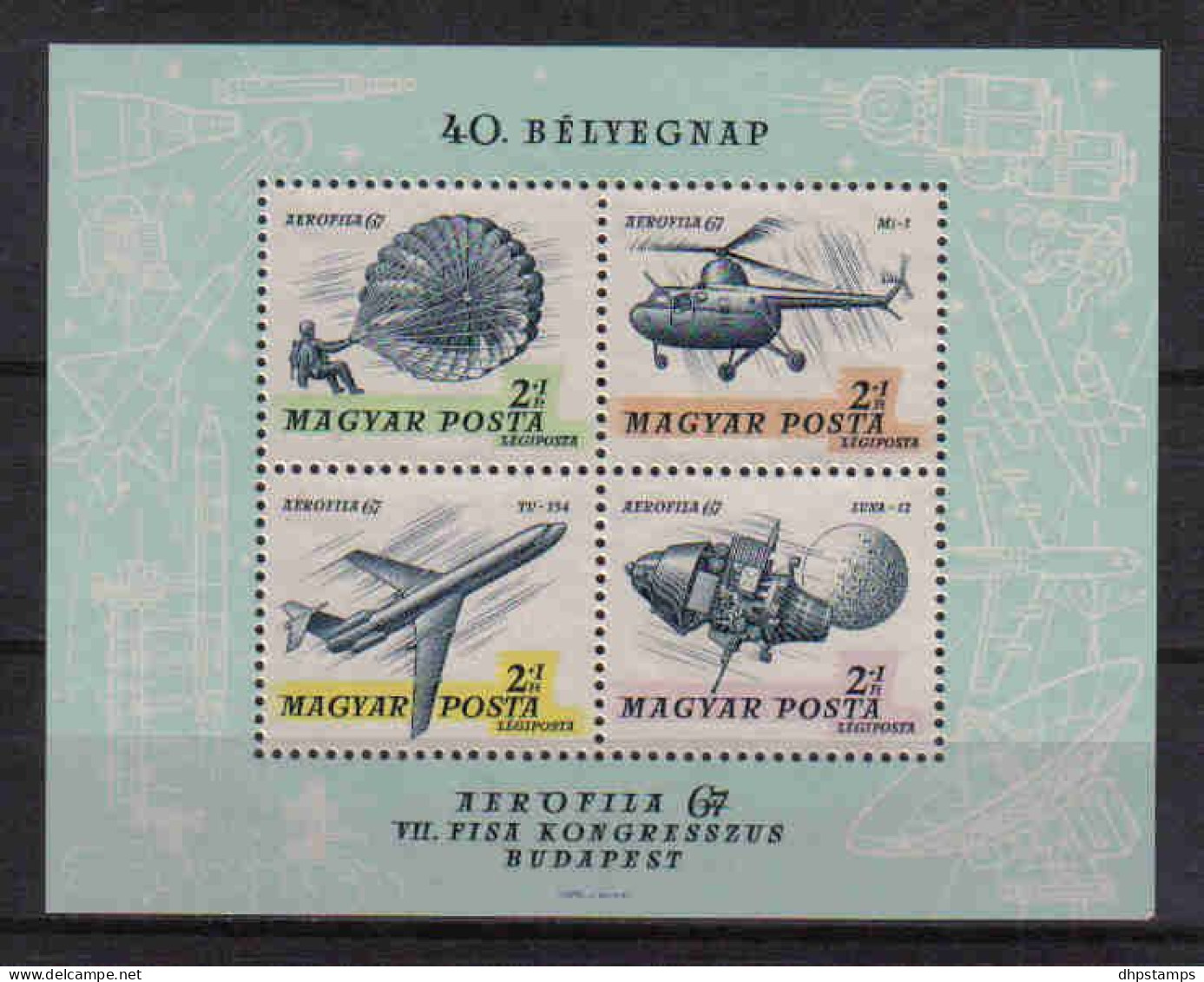 Hungary 1967 Stamp Day Y.T. BF 65 ** - Blocchi & Foglietti