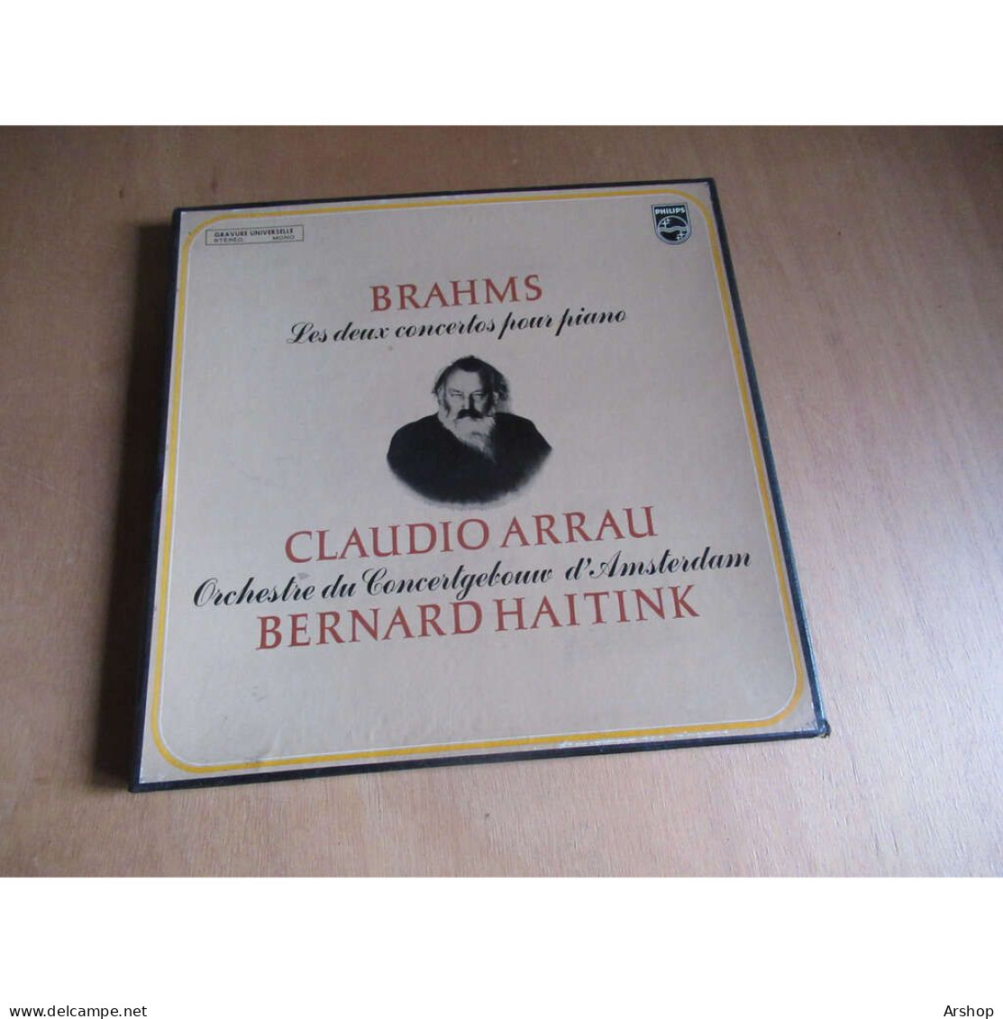 CLAUDIO ARRAU / BERNARD HAITINK Les Deux Concertos Pour Piano BRAHMS - COFFRET 2 Disques PHILIPS - Clásica