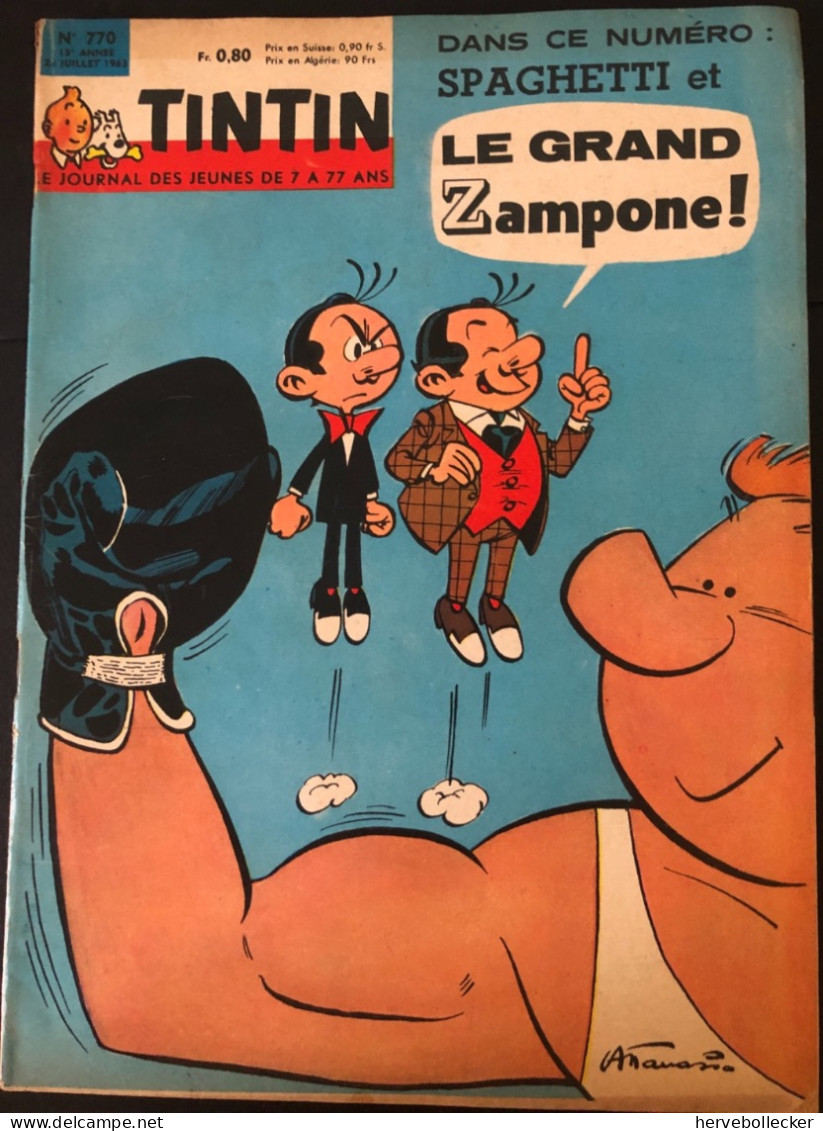 TINTIN Le Journal Des Jeunes N° 770 - 1963 - Tintin