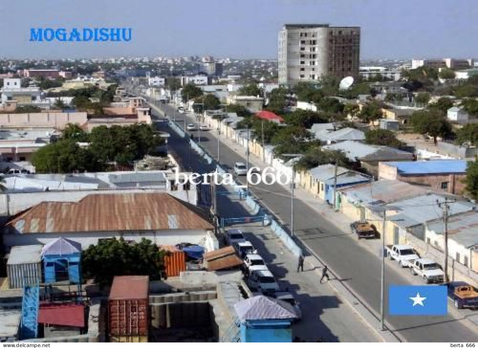Somalia Mogadishu Street View New Postcard - Somalie