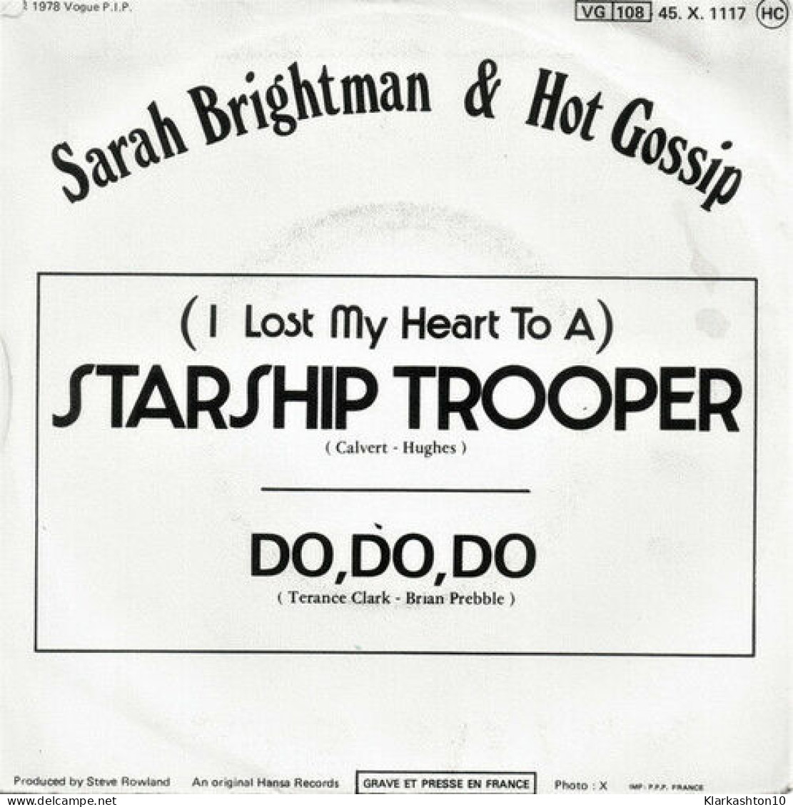 (I Lost My Heart To A) Starship Trooper - Sin Clasificación