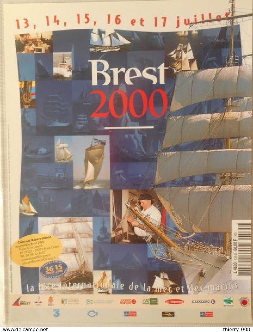 56 Brest 2000 Affiche Issue D'un Magazine Format 21 X 27,5 Cm - Afiches