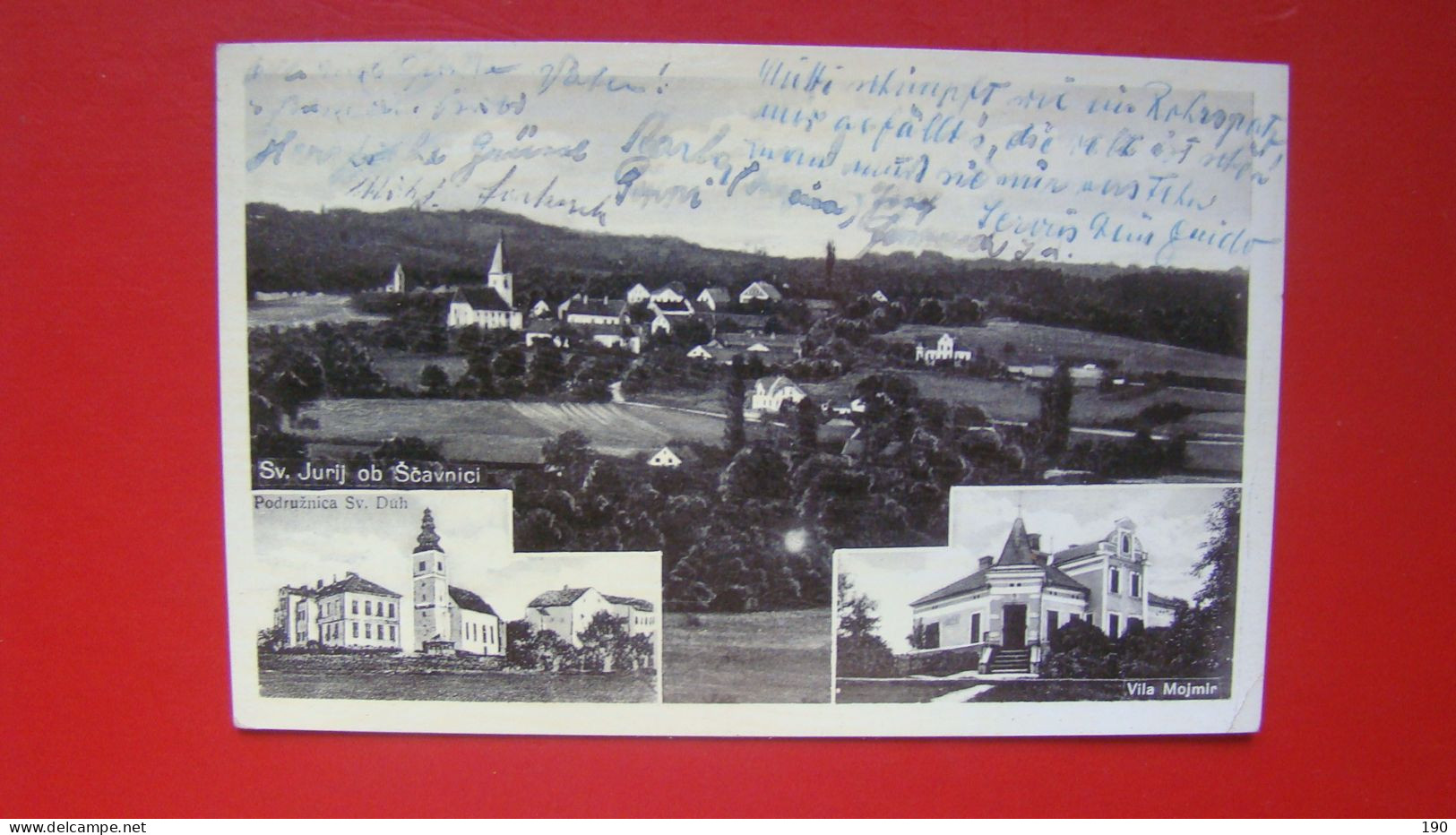 Sv.Jurij Ob Scavnici - Podruznica Sv.Duh,Vila Mojmir.Postmark 1941! - Slovénie