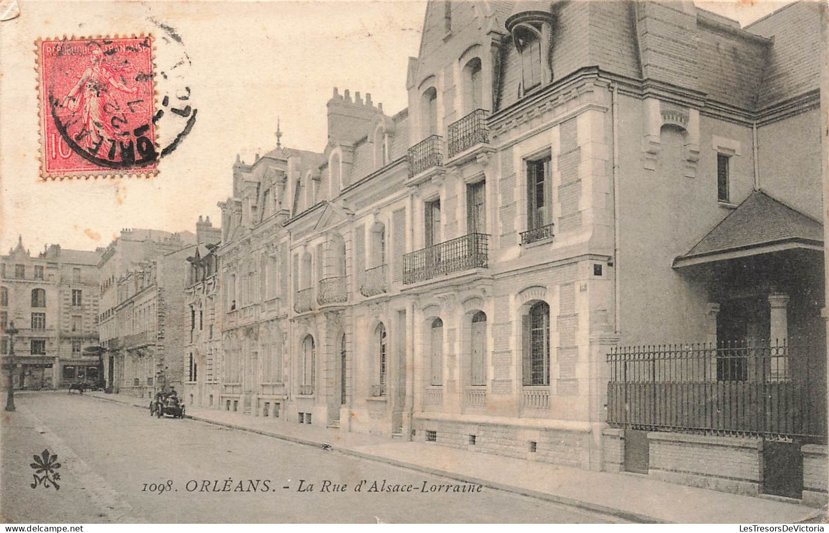 FRANCE - Orléans - Vue Panoramique - Vue Sur La Rue D'Alsace Lorraine - Voiture - Animé - Carte Postale Ancienne - Orleans