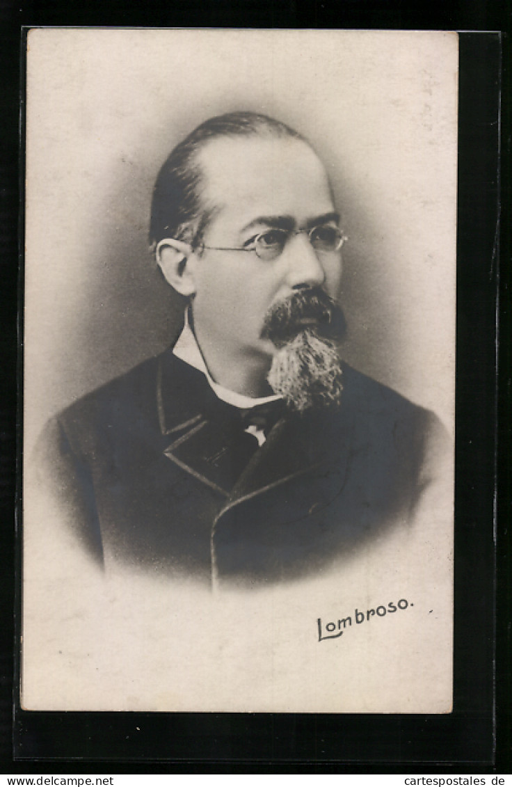 AK Portrait Des Arztes Prof. Lombroso  - Historische Persönlichkeiten