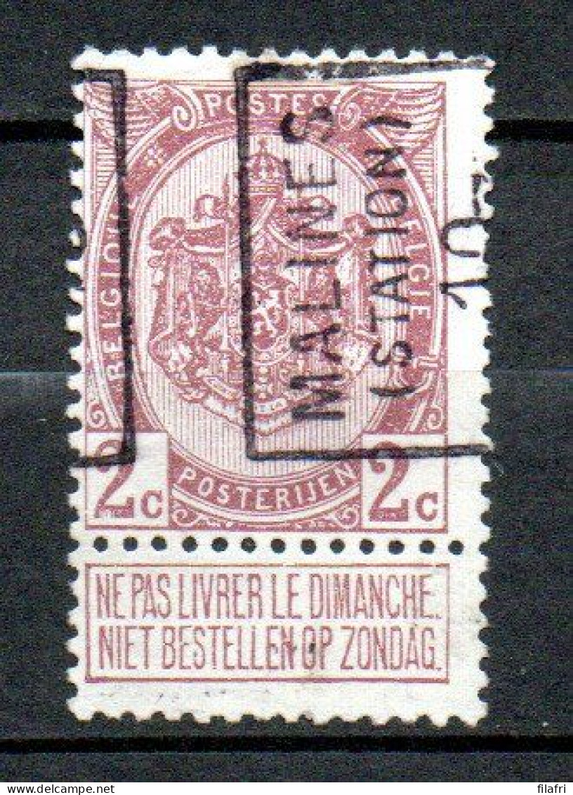 1539 Voorafstempeling Op Nr 82 - MALINES STATION 10 -  Positie A - Roulettes 1910-19