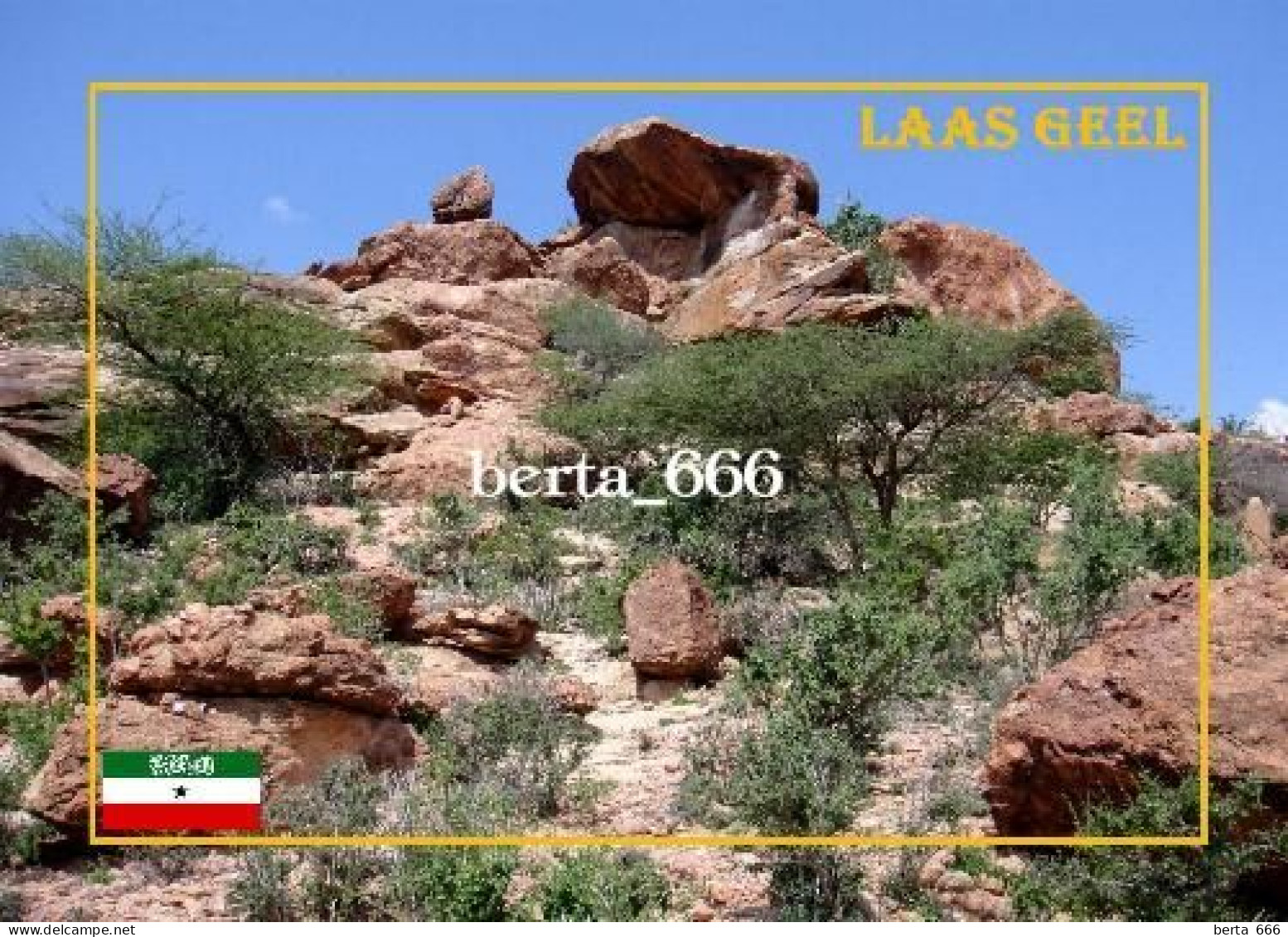 Somalia Somaliland Laas Geel Rocks New Postcard - Somalië