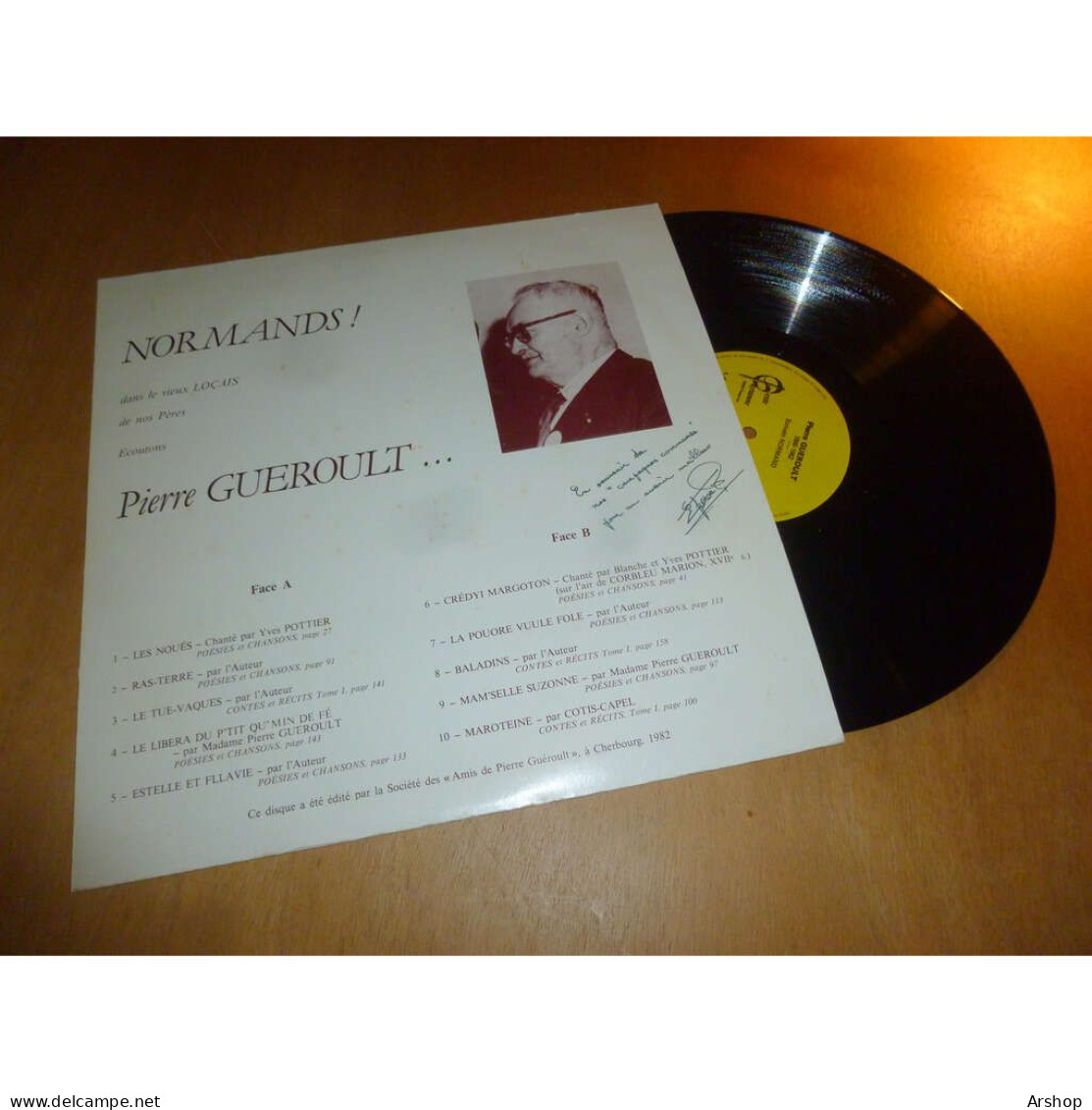 PIERRE GUEROULT Normands - FOLK Traditionnel TEXTES LUS CONTES - Disque GESTE PAYSANNE UP 501 France 1982 - Autres - Musique Française