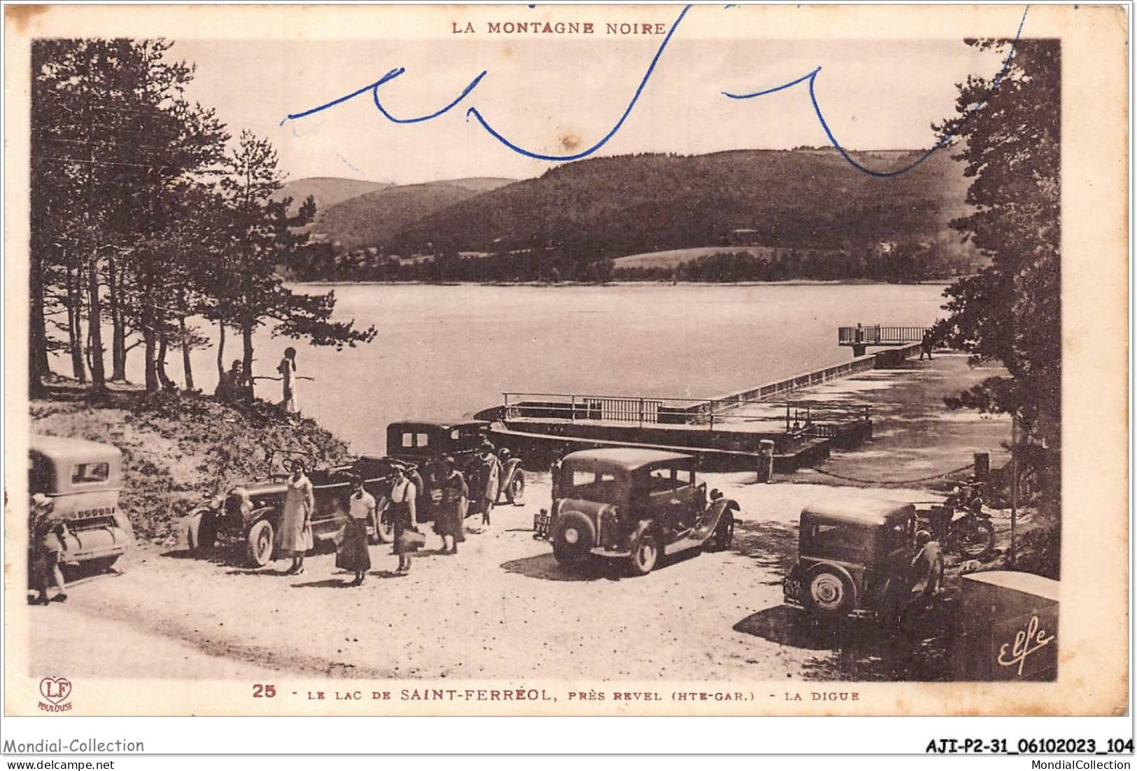 AJIP2-31-0130 - Lac De SAINT-FERREOL - Près Revel - La Digue - Saint Ferreol