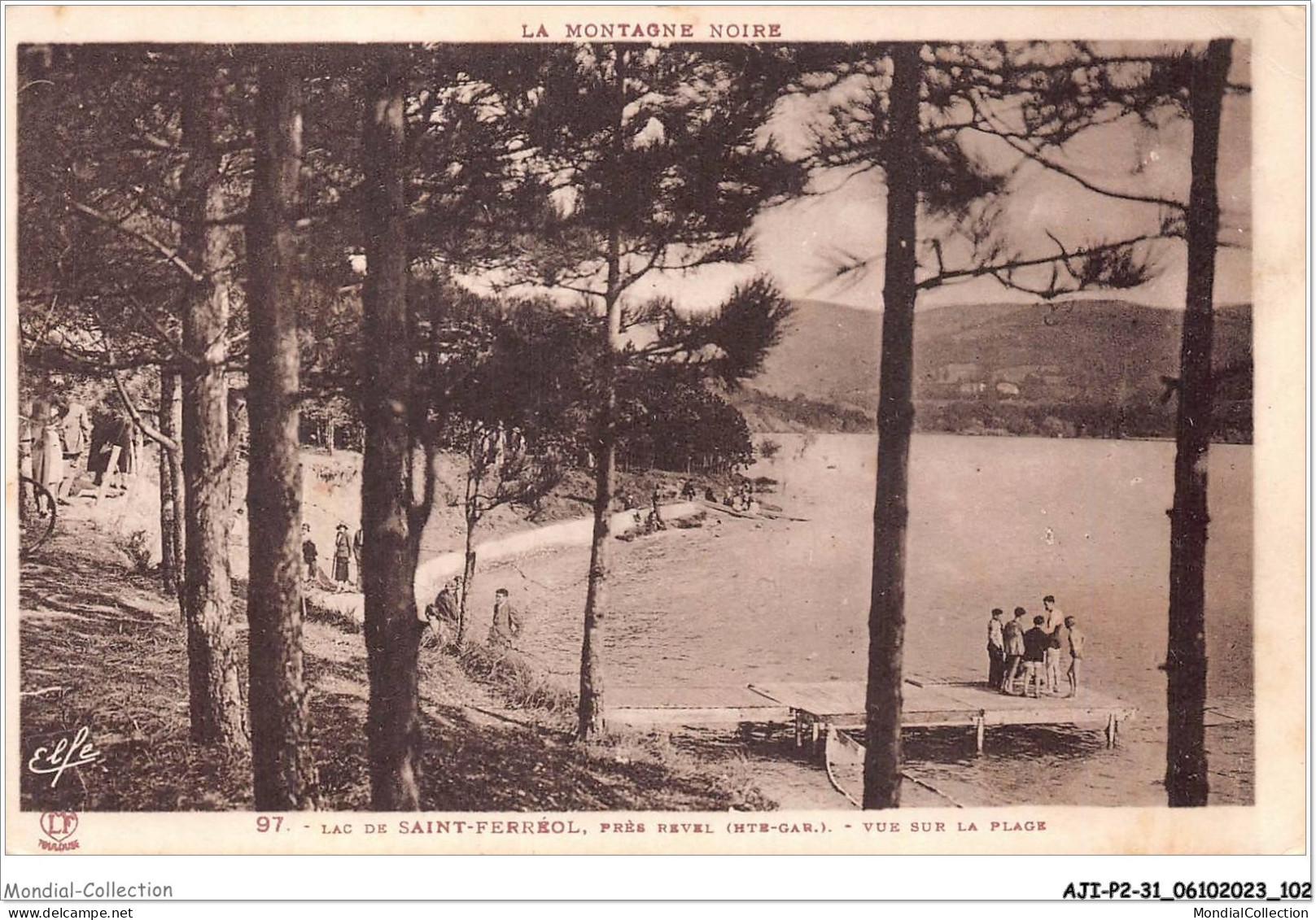 AJIP2-31-0129 - Lac De SAINT-FERREOL - Près Revel - Vue Sur La Plage - Saint Ferreol