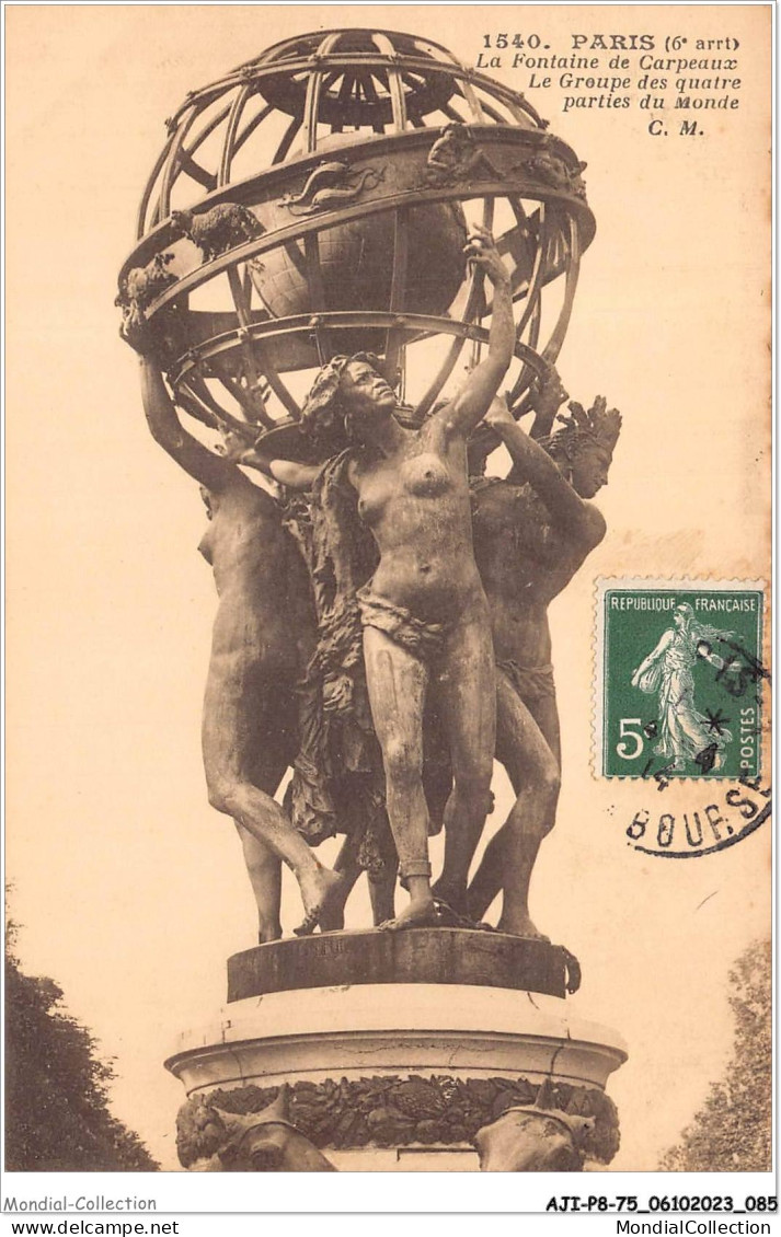 AJIP8-75-0853 - PARIS - La Fontaine De Carpeaux - Le Groupe Des Quatre Parties Du Monde - Statues