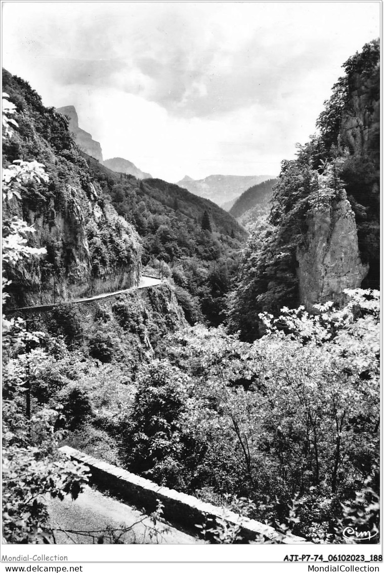 AJIP7-74-0767 - ST-PIERRE-de-RUMILLY - Route Et Gorges Des Evaux - Rochers De Leschaux - Rumilly