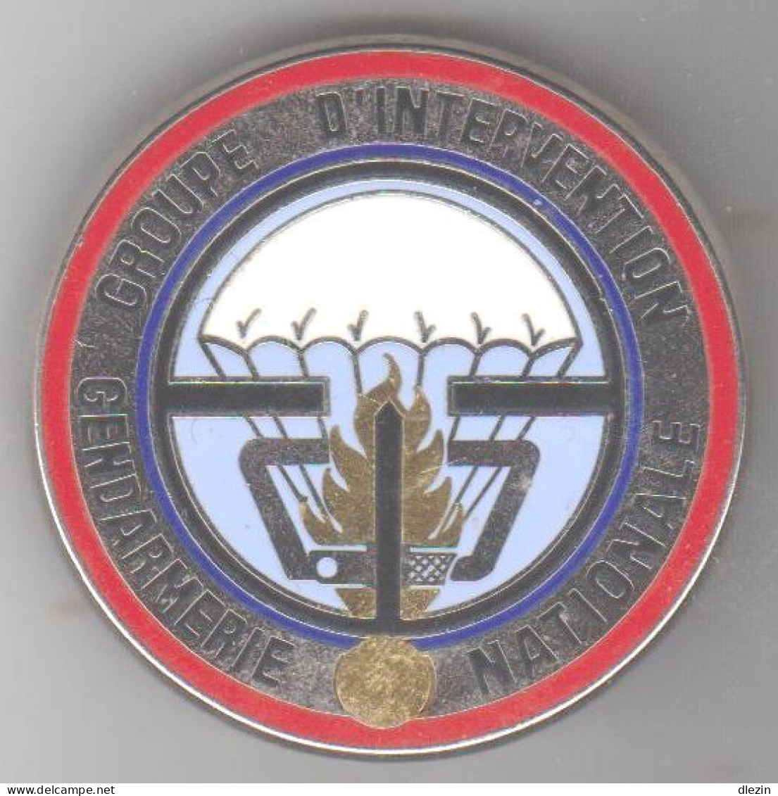 GIGN. Groupement D'Intervention De La Gendarmerie Nationale. Bleu Clair, Opaque. JMM.2530. - Esercito