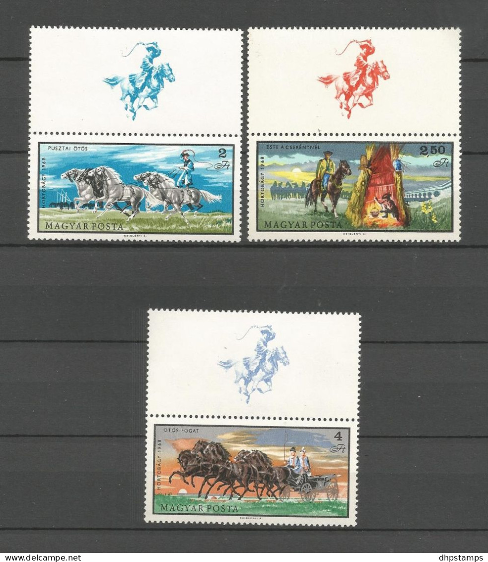 Hungary 1968 Horses + Vignettes Y.T. 1975/1983 ** - Nuovi