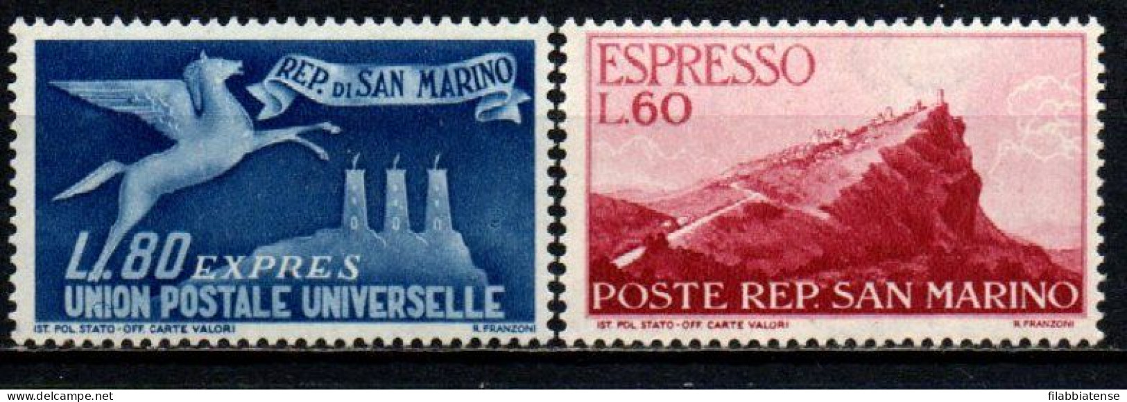 1950 - San Marino E 21/E 22 Espressi  ++++++ - Ongebruikt