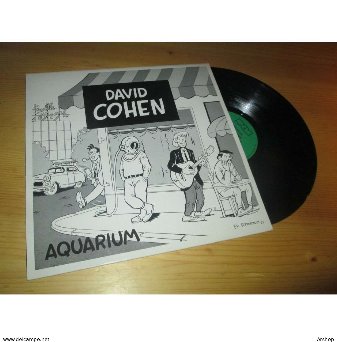 DAVID COHEN Aquarium CHANSON FOLK FRANCE - REM 10911 Lp 1981 - Country Y Folk