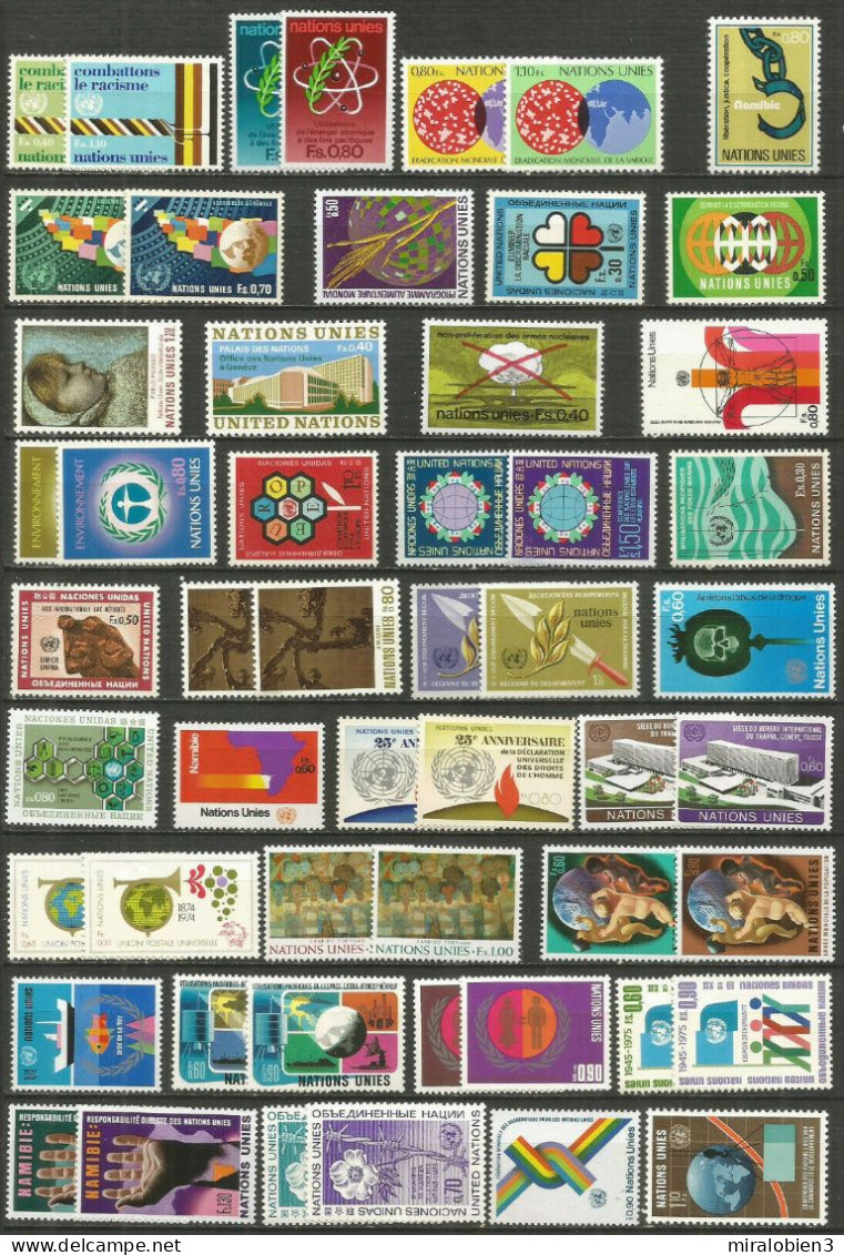 NACIONES UNIDAS GINEBRA COLECCION EN 5 ESCANERS VALOR CAT. 470 EUROS - Unused Stamps