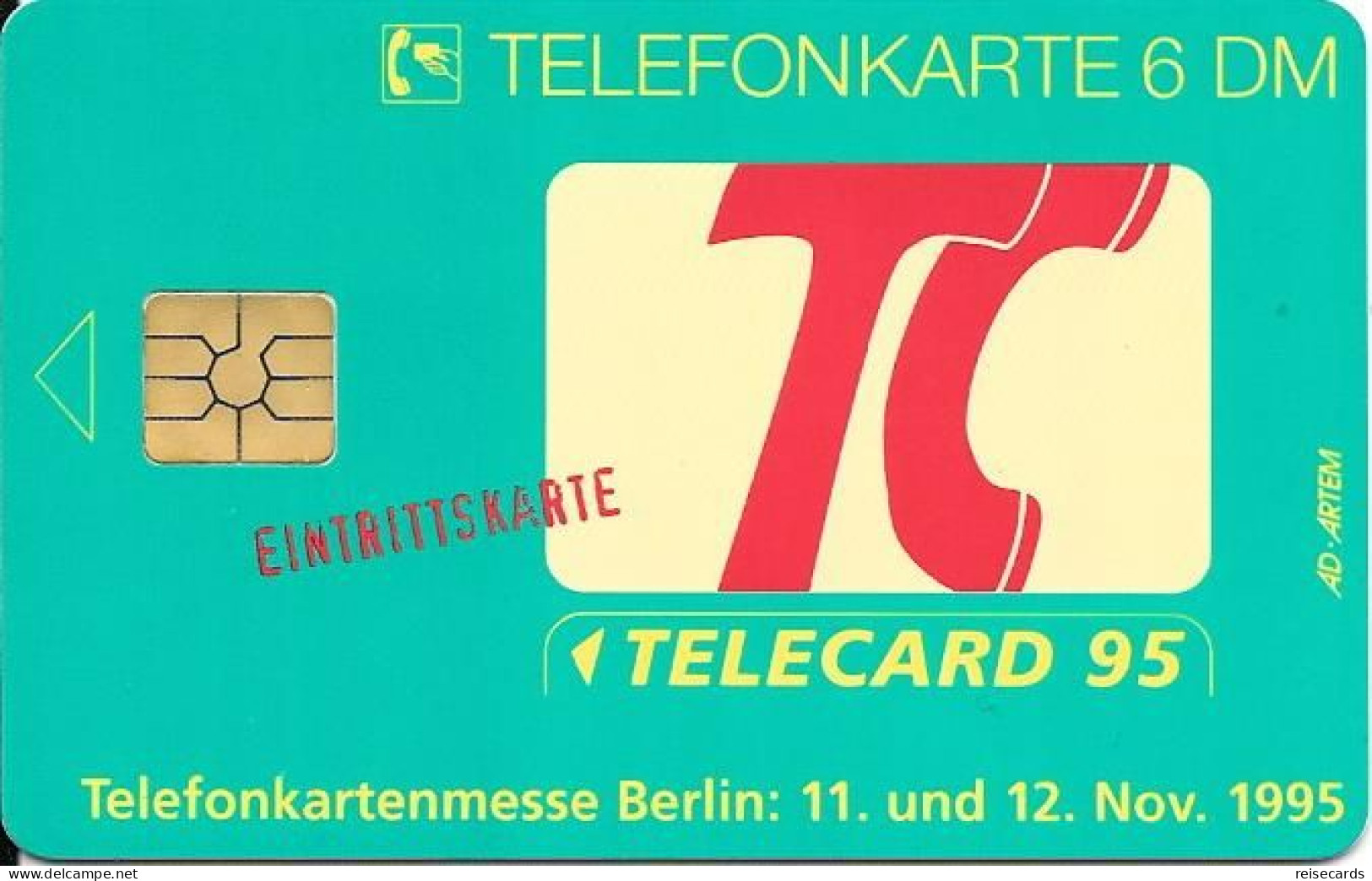 Germany: O 1212 08.95 Telecard Expo 1995 Berlin. Berliner Reichstag. Mint - O-Series: Kundenserie Vom Sammlerservice Ausgeschlossen