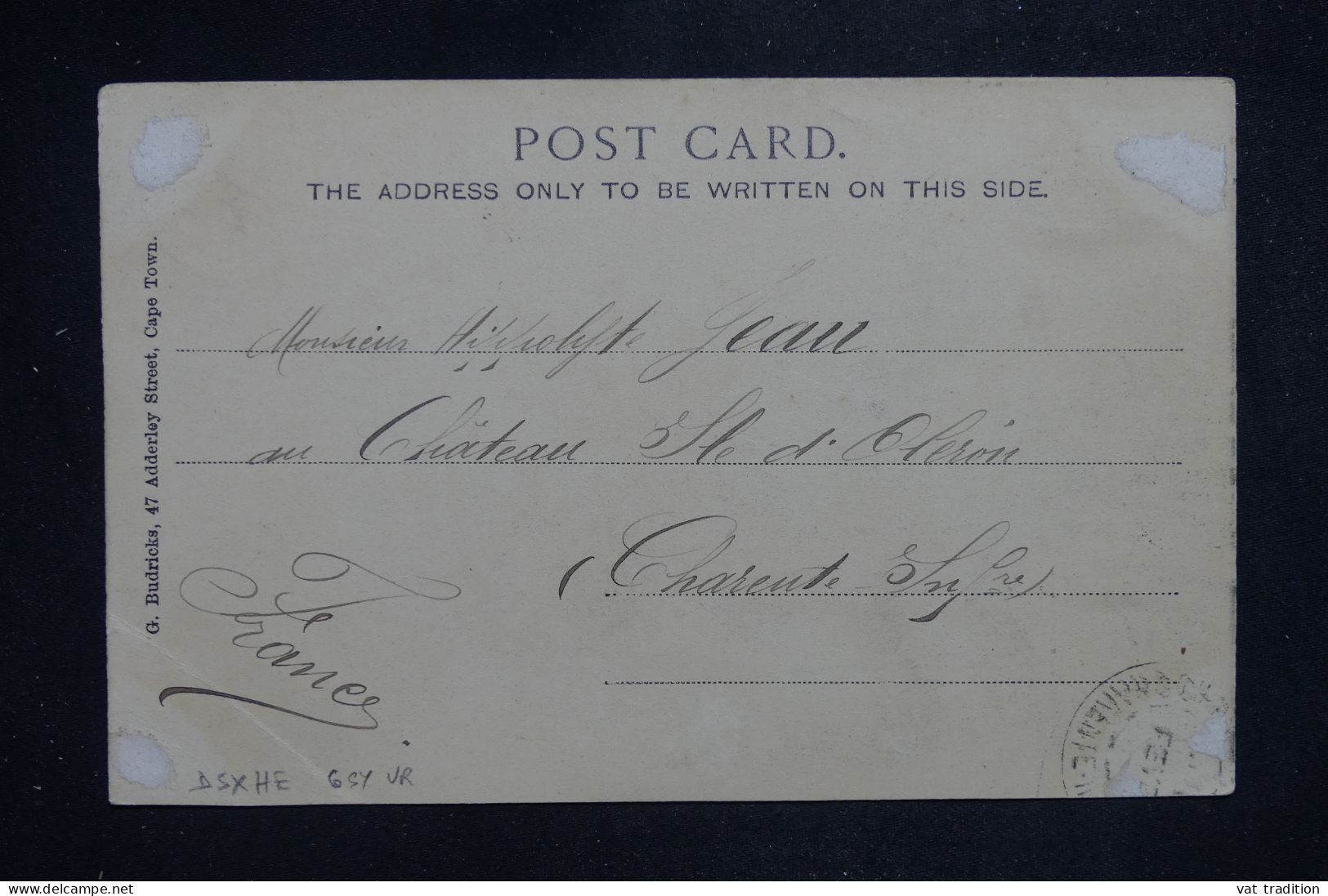 CAP DE BONNE ESPÉRANCE - Carte Postale De Cape Town Pour La France En 1904  - L 151419 - Kaap De Goede Hoop (1853-1904)