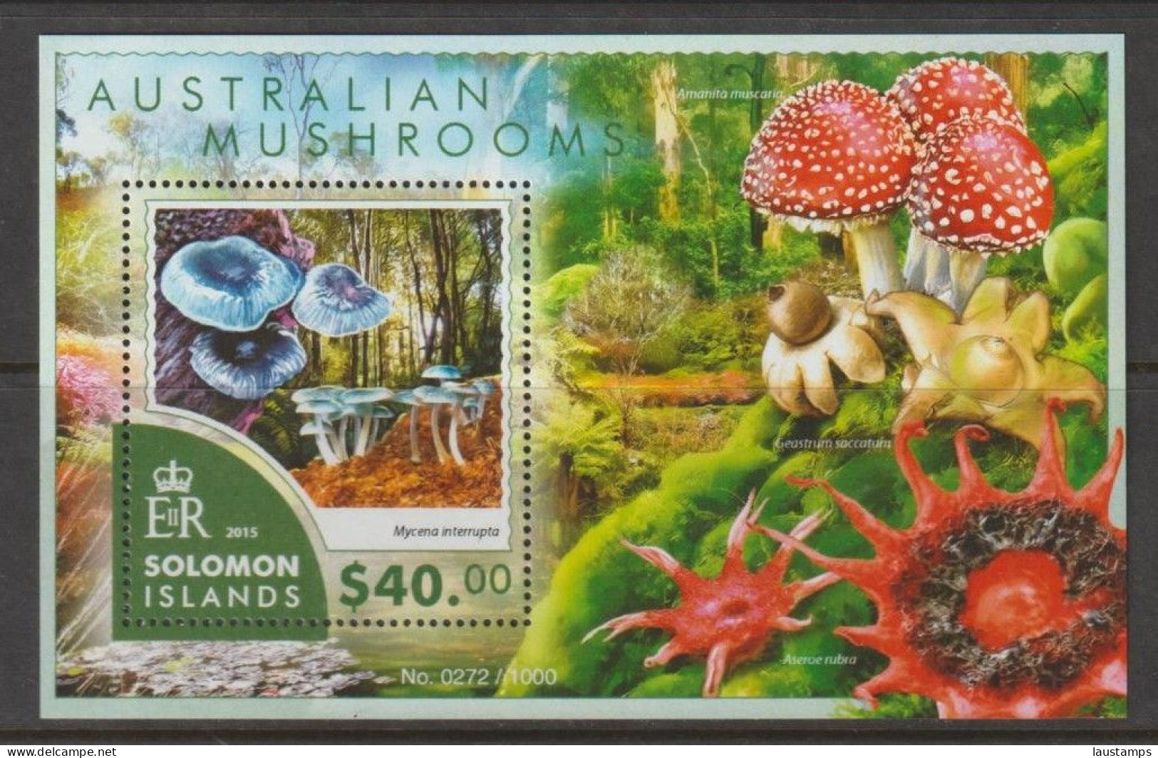 Solomon Islands 2015 Australian Mushrooms S/S MNH - Paddestoelen