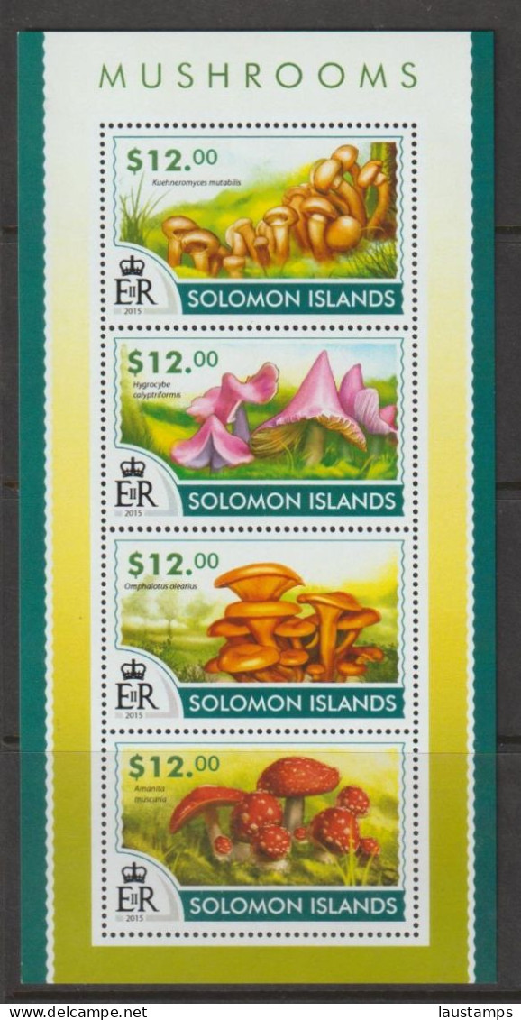 Solomon Islands 2015 Mushrooms Sheetlet MNH - Paddestoelen