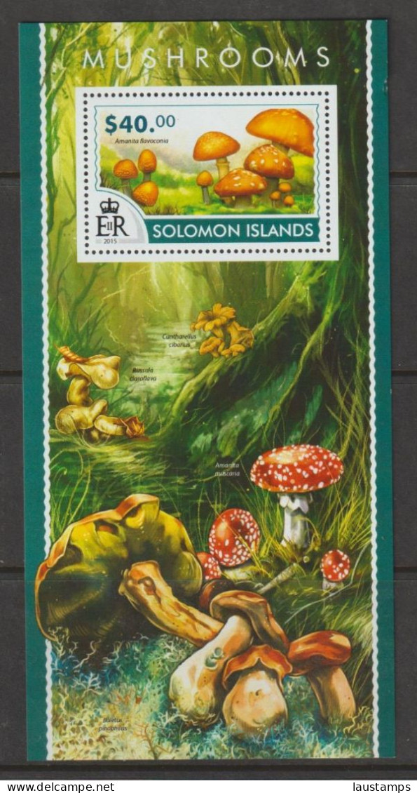 Solomon Islands 2015 Mushrooms S/S MNH - Pilze