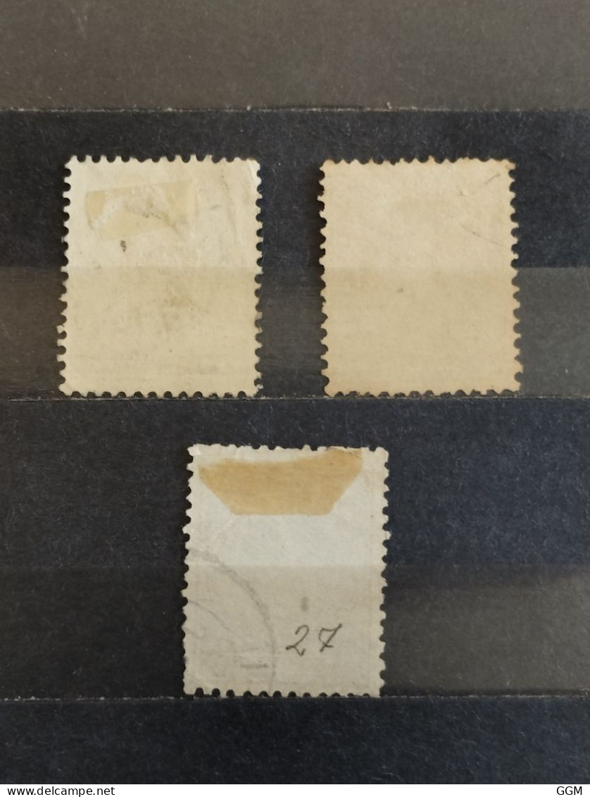 1872. Países Bajos/Holanda/ Nederland. Mi 19, 22 Y 27. Usados - Used Stamps