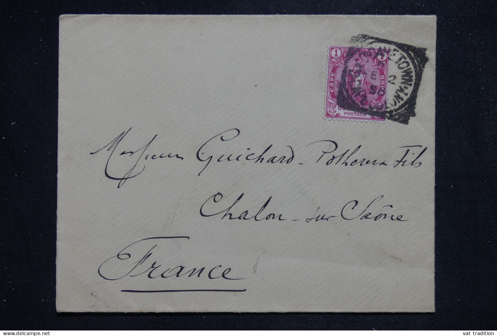 CAP DE BONNE ESPÉRANCE - Enveloppe De Cape Town Pour La France En 1898 - L 151423 - Cabo De Buena Esperanza (1853-1904)