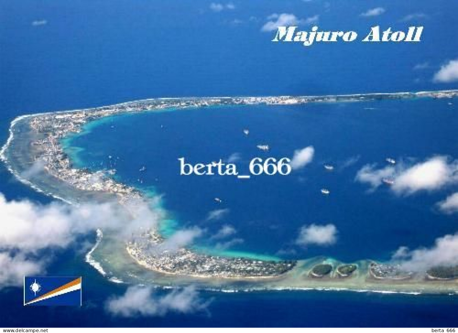 Marshall Islands Majuro Atoll Aerial View New Postcard - Islas Marshall