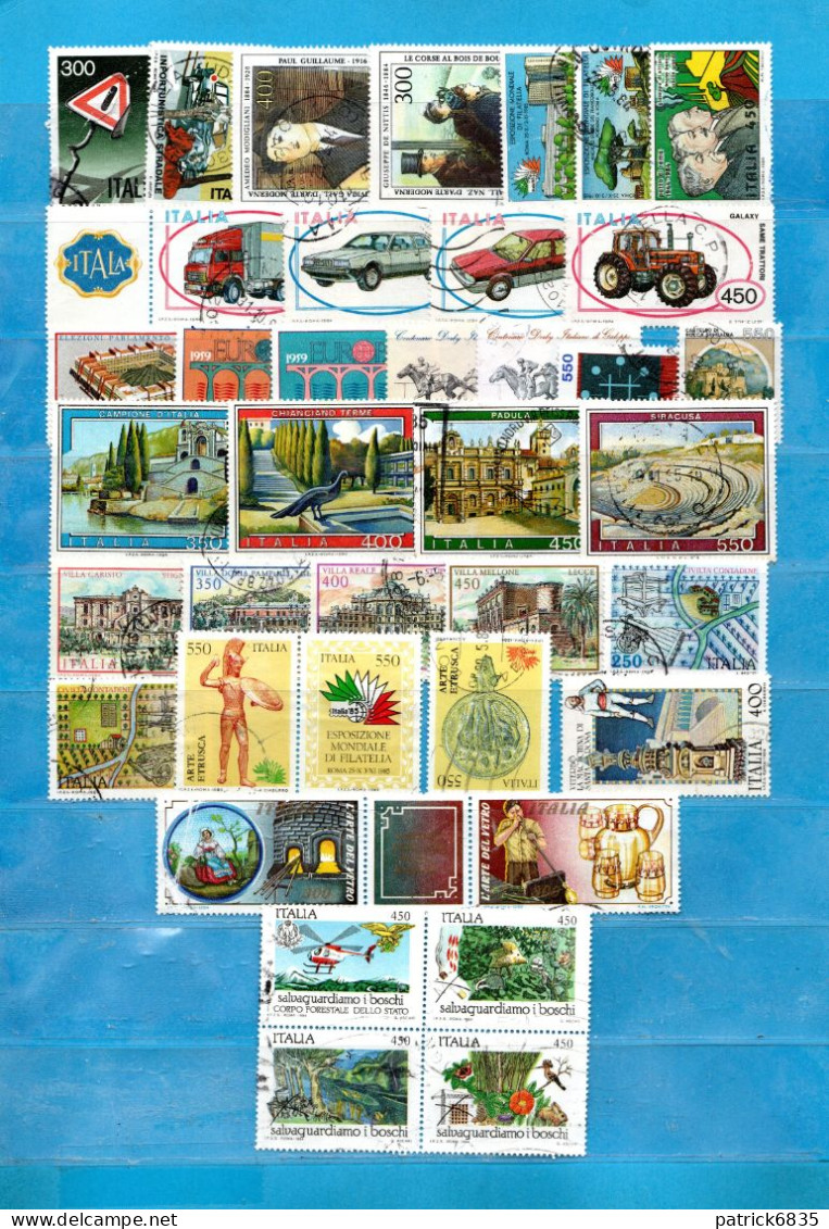 ITALIA° - Anno- 1984 - Annata Completa . 38 Valori.   Usati - Annate Complete