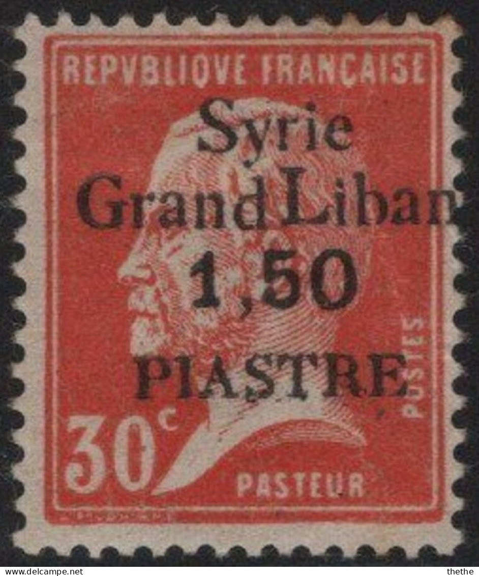 SYRIE - Mandat Français - Timbre Pasteur Avec Surcharge - Unused Stamps